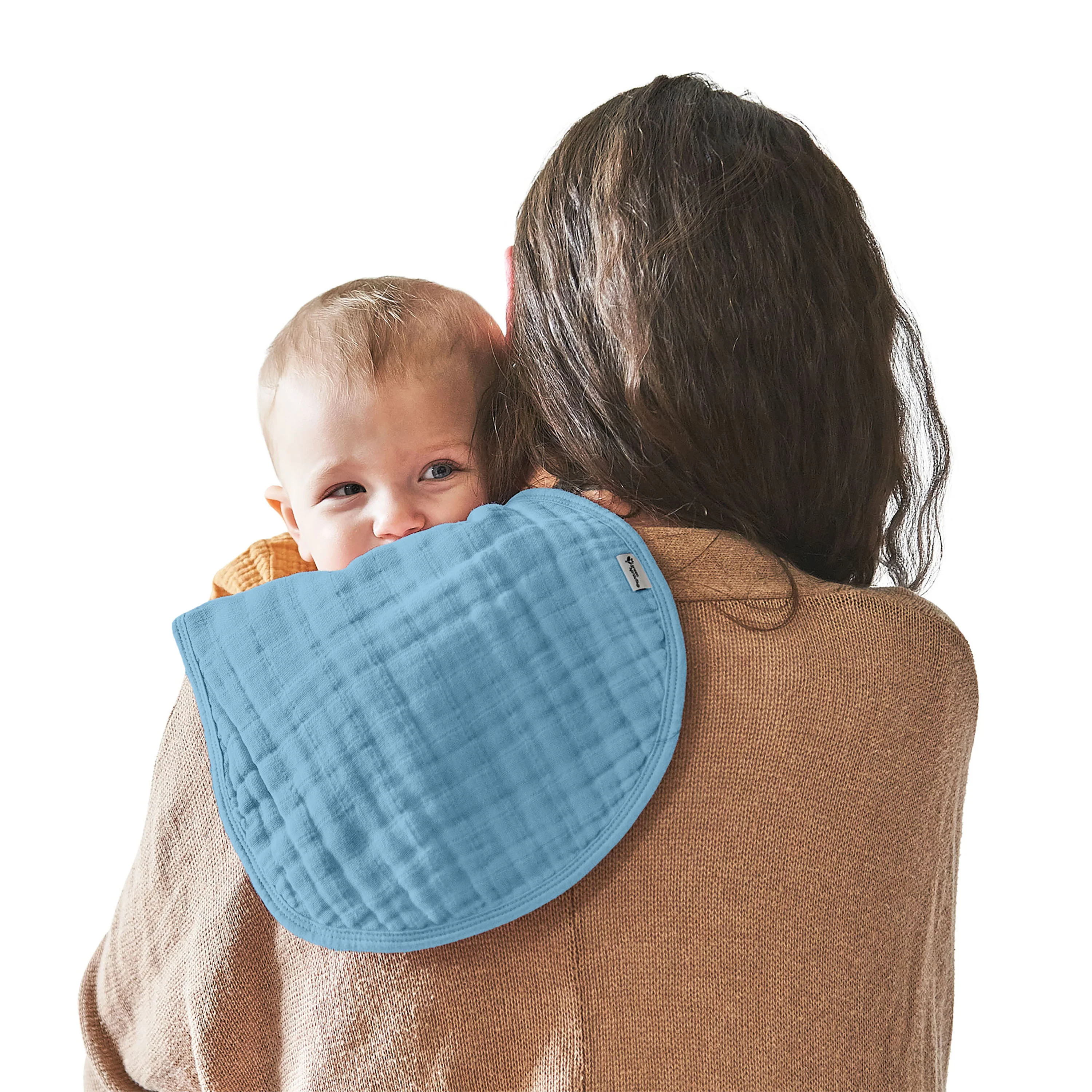 100% Certified Organic Cotton Muslin Burp Cloths - Image 11