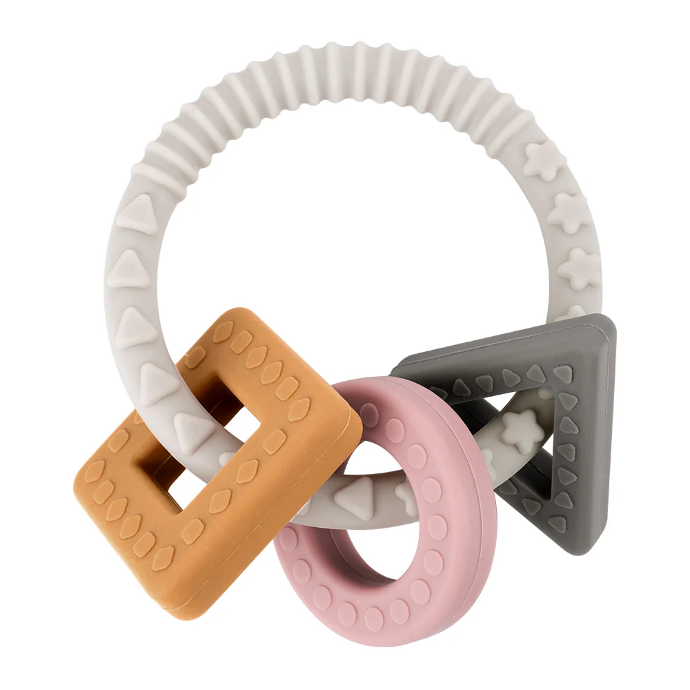 100% Food Grade Silicone Sensory Development Teething Ring - Image 2