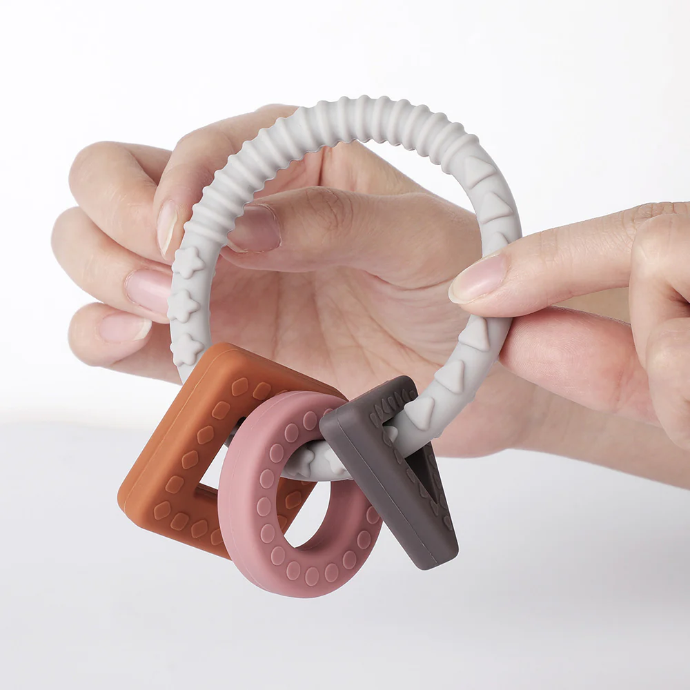 100% Food Grade Silicone Sensory Development Teething Ring - Image 3