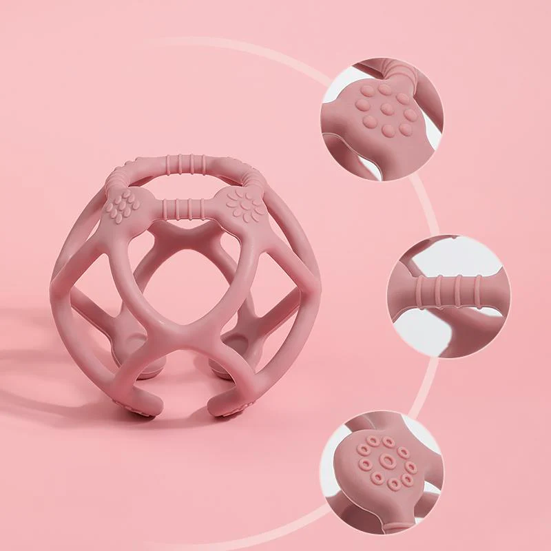 3-in-1 Teething Ball, Soothing, Sensory Play & Promotes Fine Motor Skills - 100% Food Grade Silicone - Image 8