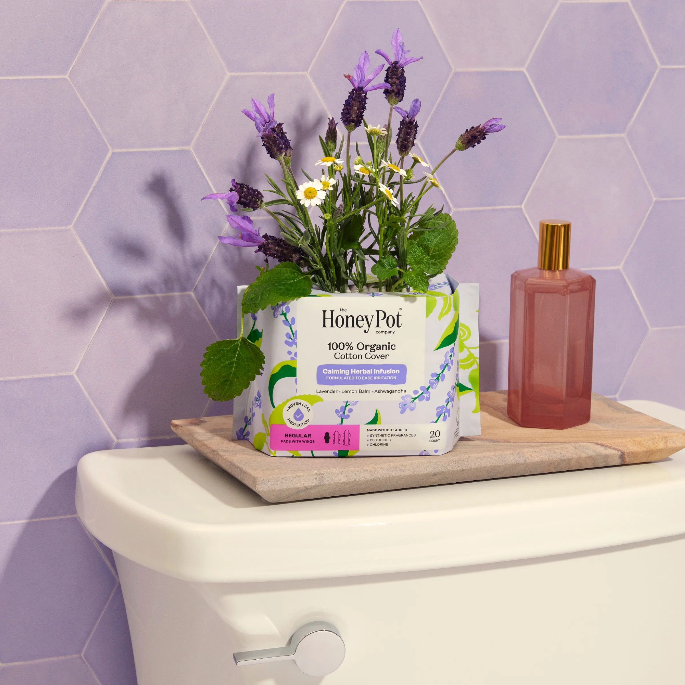 Regular Pads - 100% Organic Cotton Cover Calming Herbal Infusion - Image 5