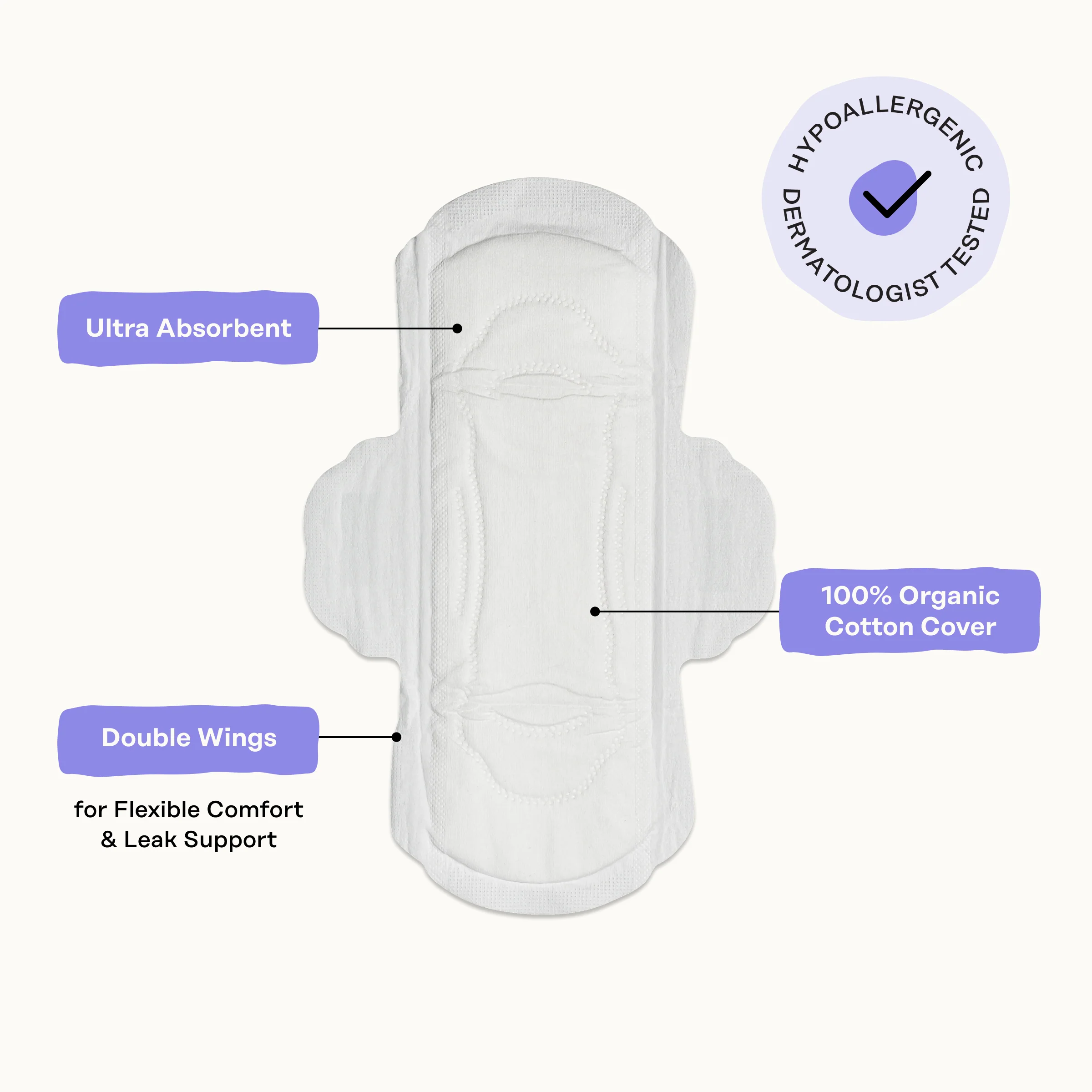 Regular Pads - 100% Organic Cotton Cover Calming Herbal Infusion - Image 6