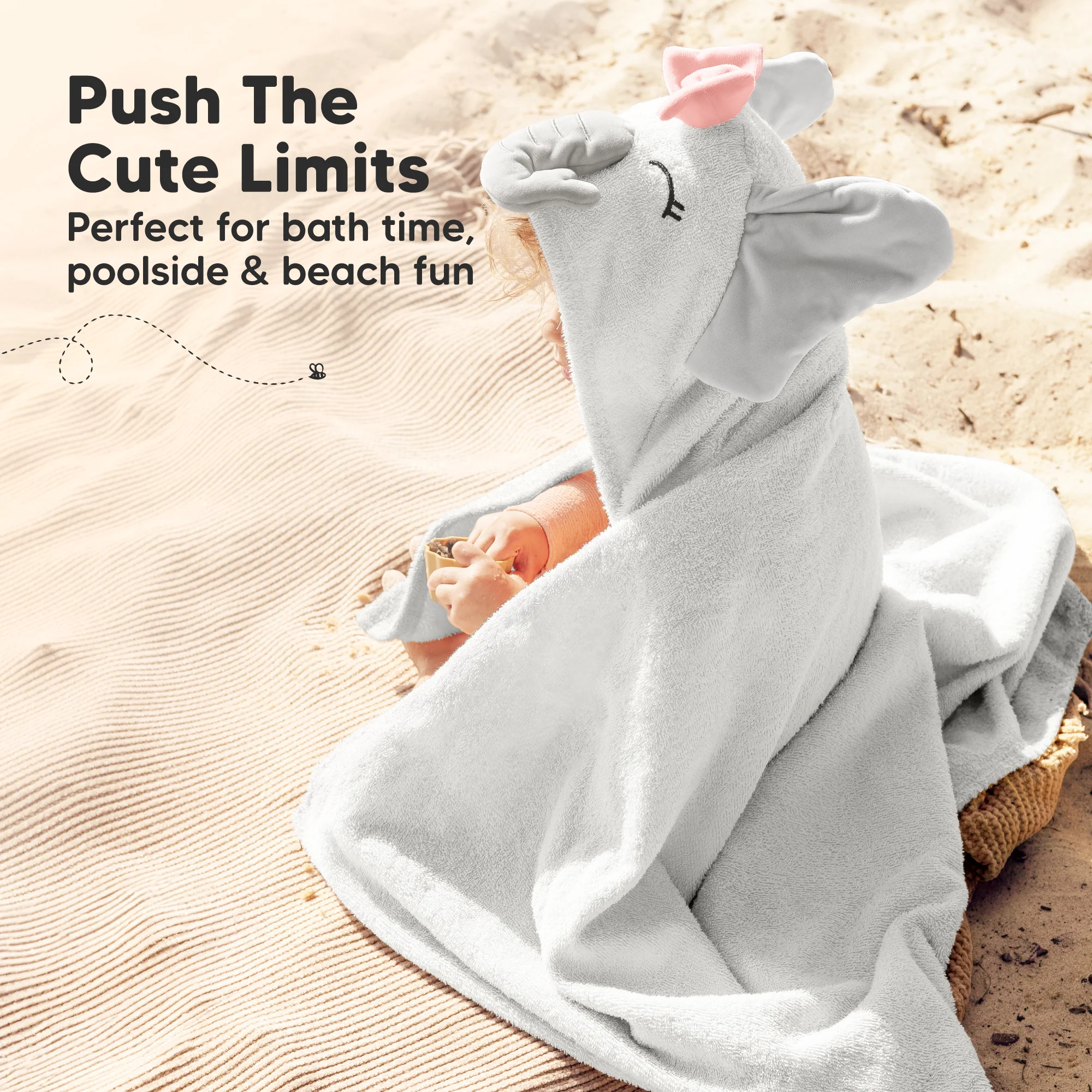 GOTS Certified, 100% Organic Cotton Hooded Towel - Image 5