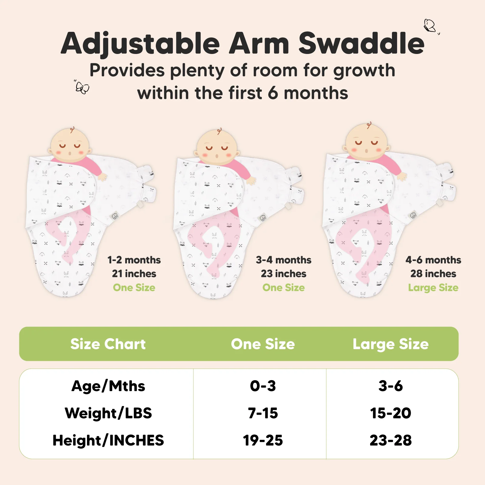 GOTS Certified, 100% Organic Cotton Soothe Swaddle Wraps, Set of 3 - Image 12