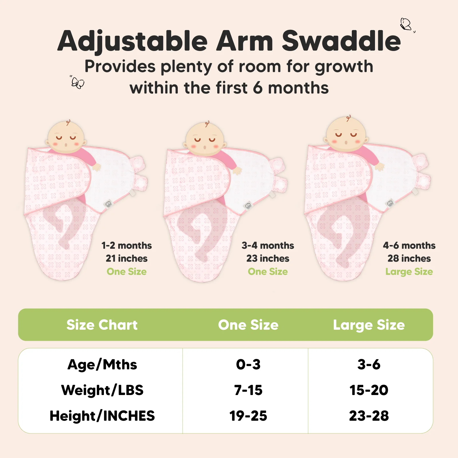 GOTS Certified, 100% Organic Cotton Soothe Swaddle Wraps, Set of 3 - Image 18