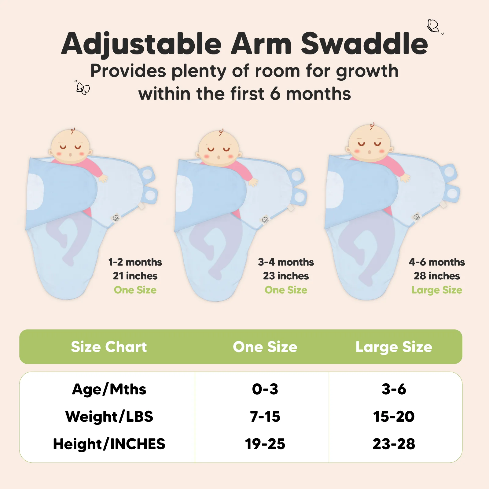 GOTS Certified, 100% Organic Cotton Soothe Swaddle Wraps, Set of 3 - Image 6