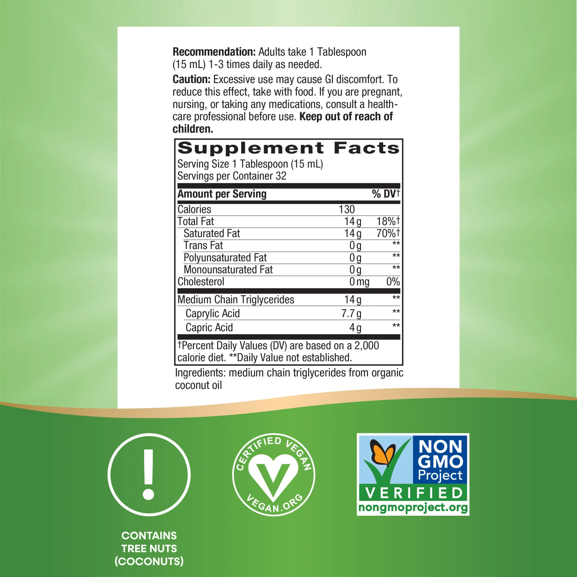 100% Organic MCT Oil - For Brain & Body Fuel - Image 3