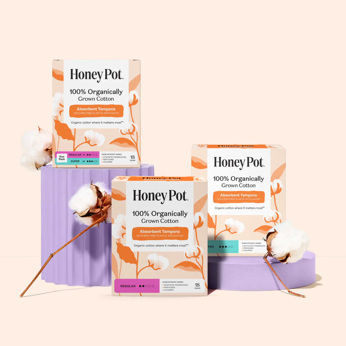 100% Organic Regular Tampons - Image 5