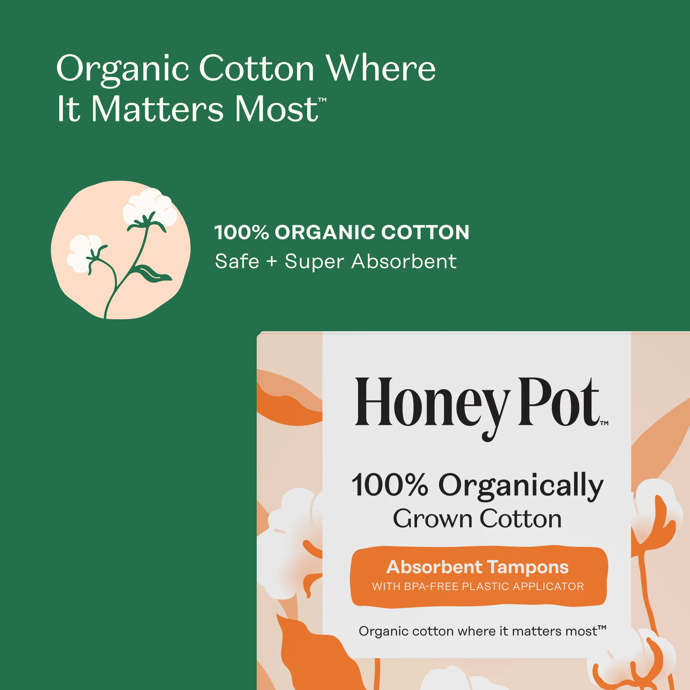 100% Organic Regular Tampons - Image 7