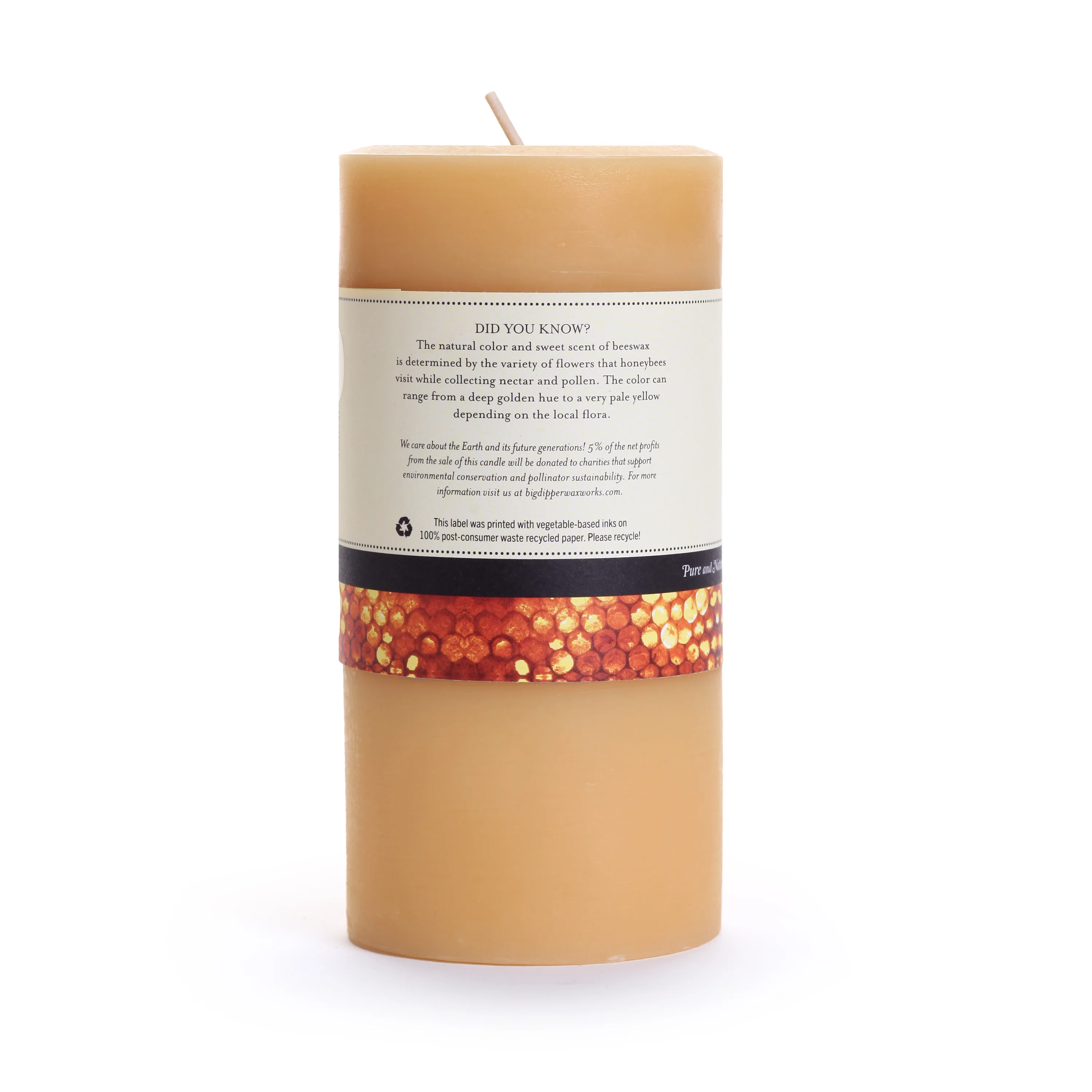 100% Pure Beeswax Pillar Candle - Image 15