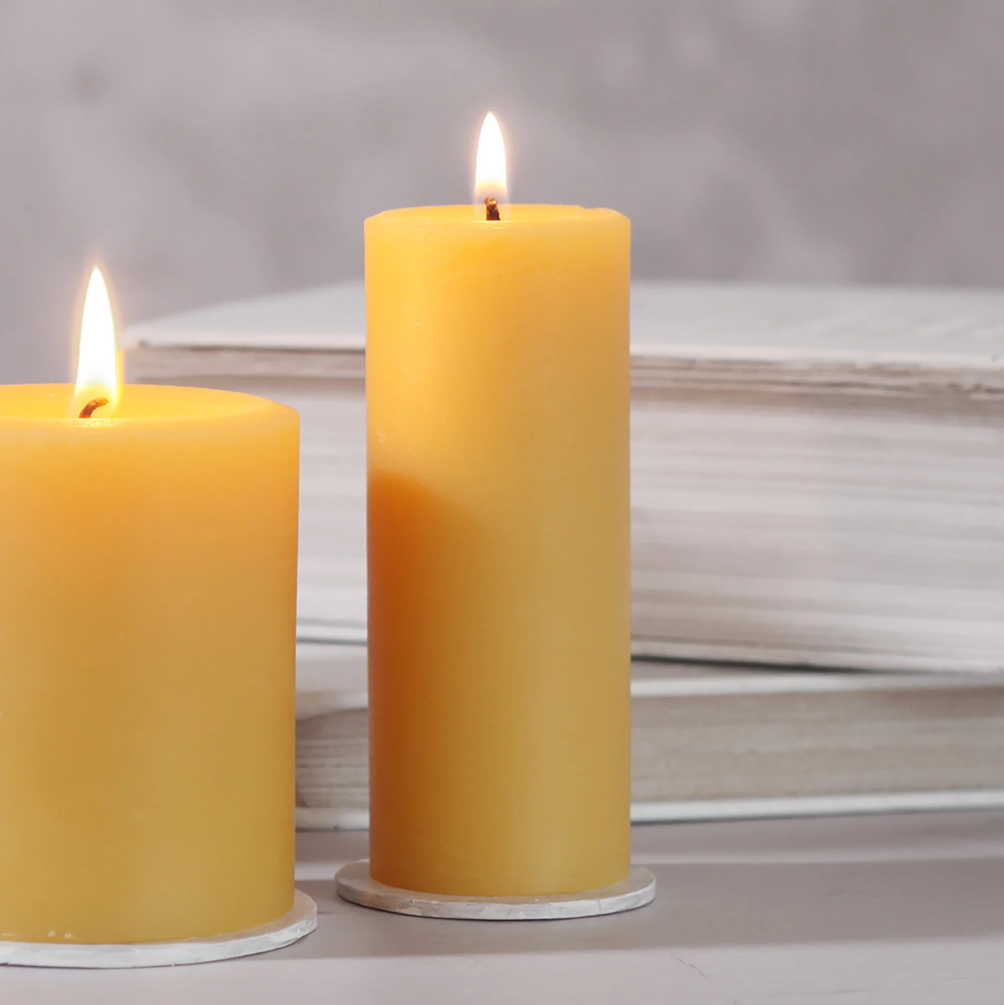 100% Pure Beeswax Pillar Candle - Image 4