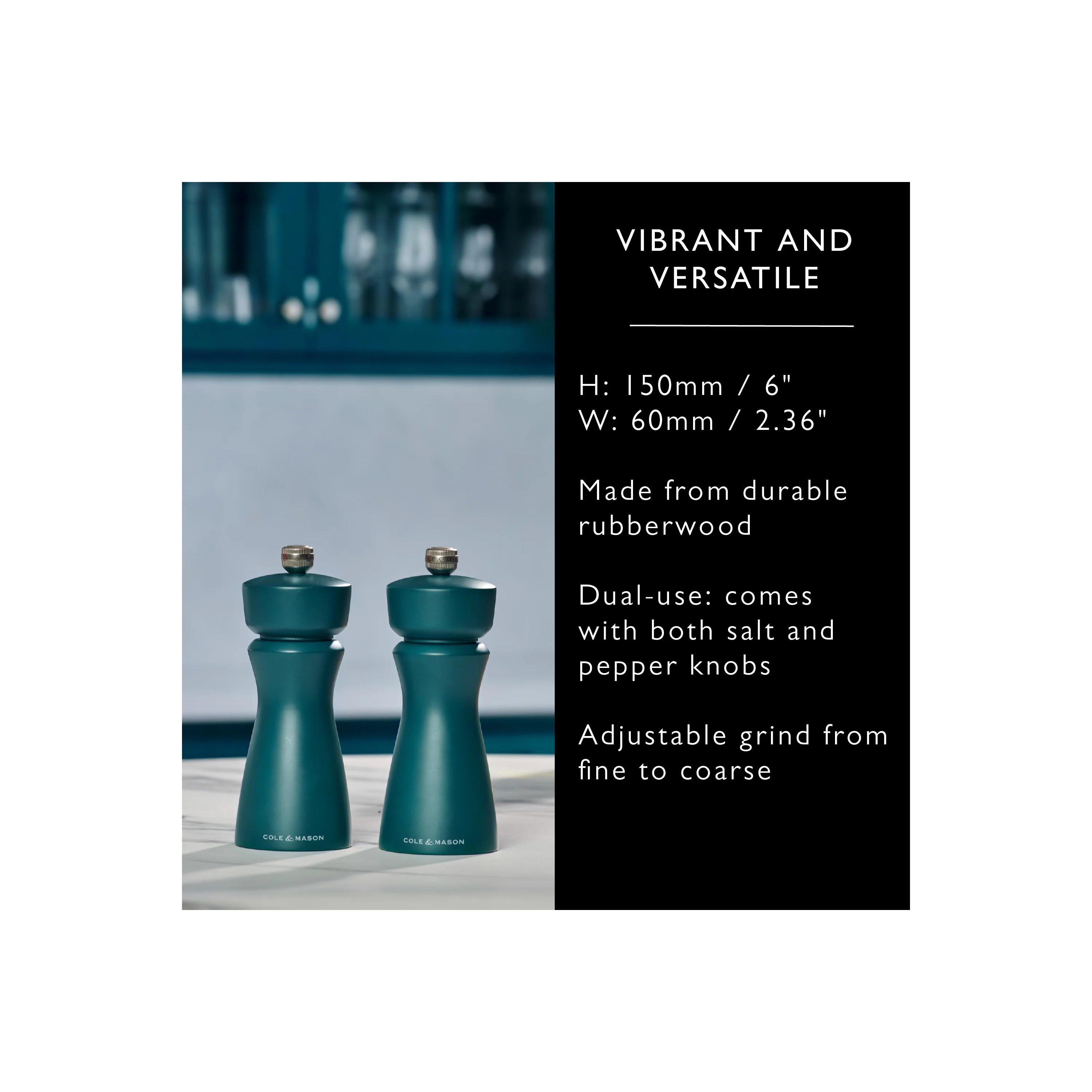 2-in-1 Kenton Salt & Pepper Mill with Ceramic Grinder - Image 15