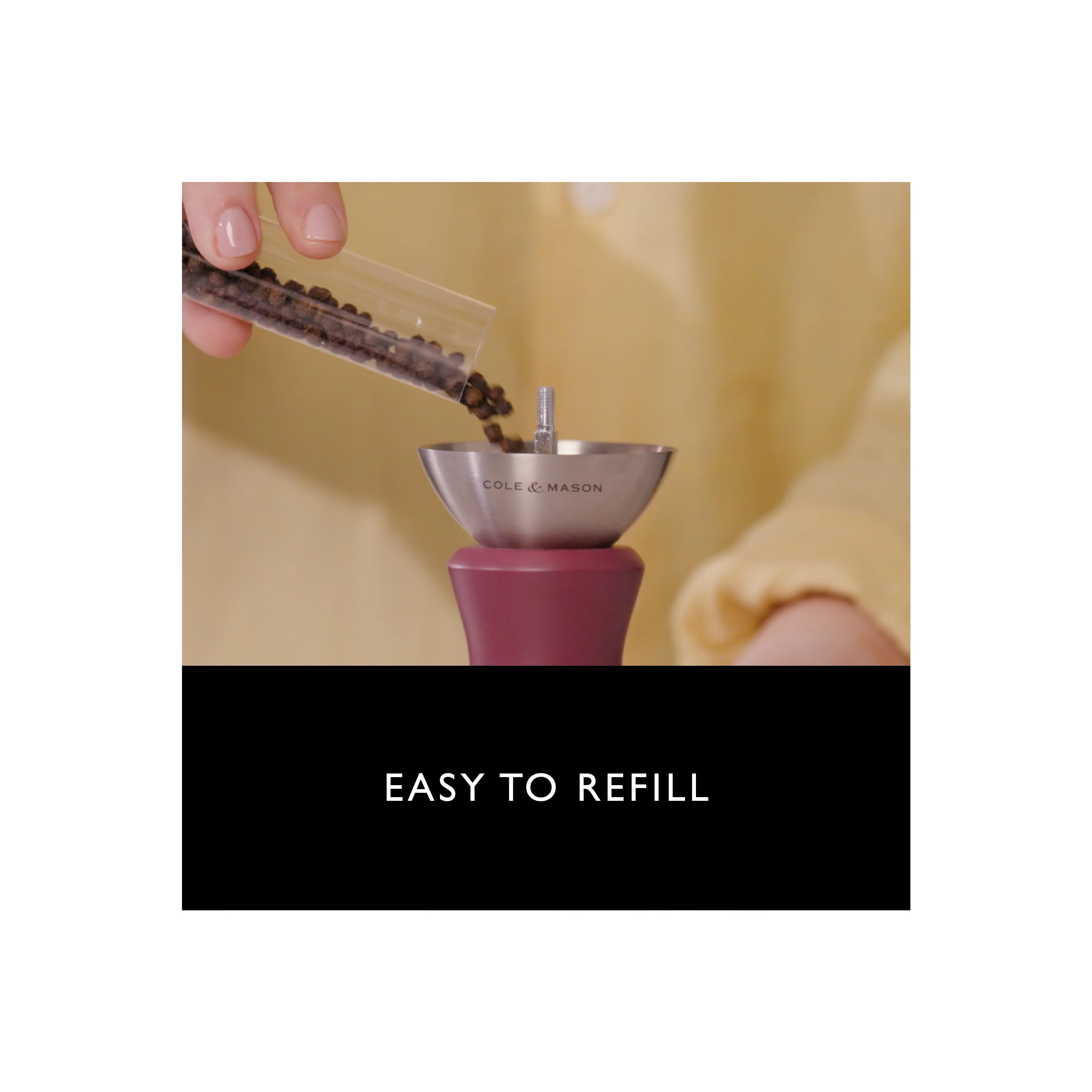 2-in-1 Kenton Salt & Pepper Mill with Ceramic Grinder - Image 3