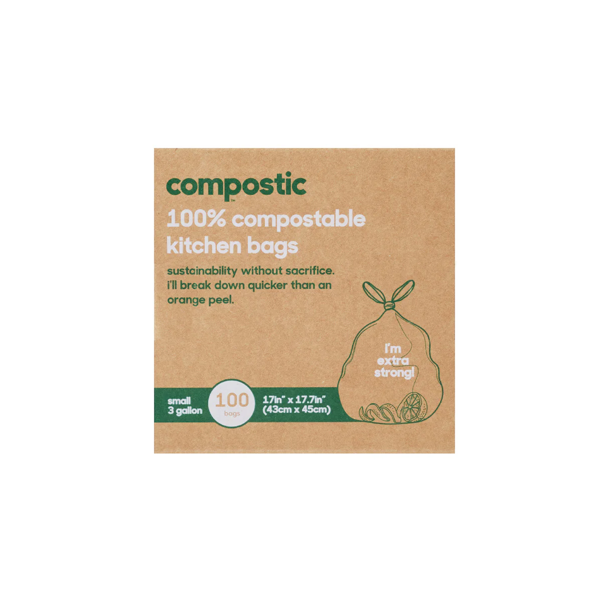 3 Gallon Home Compostable Trash Bags - Image 5
