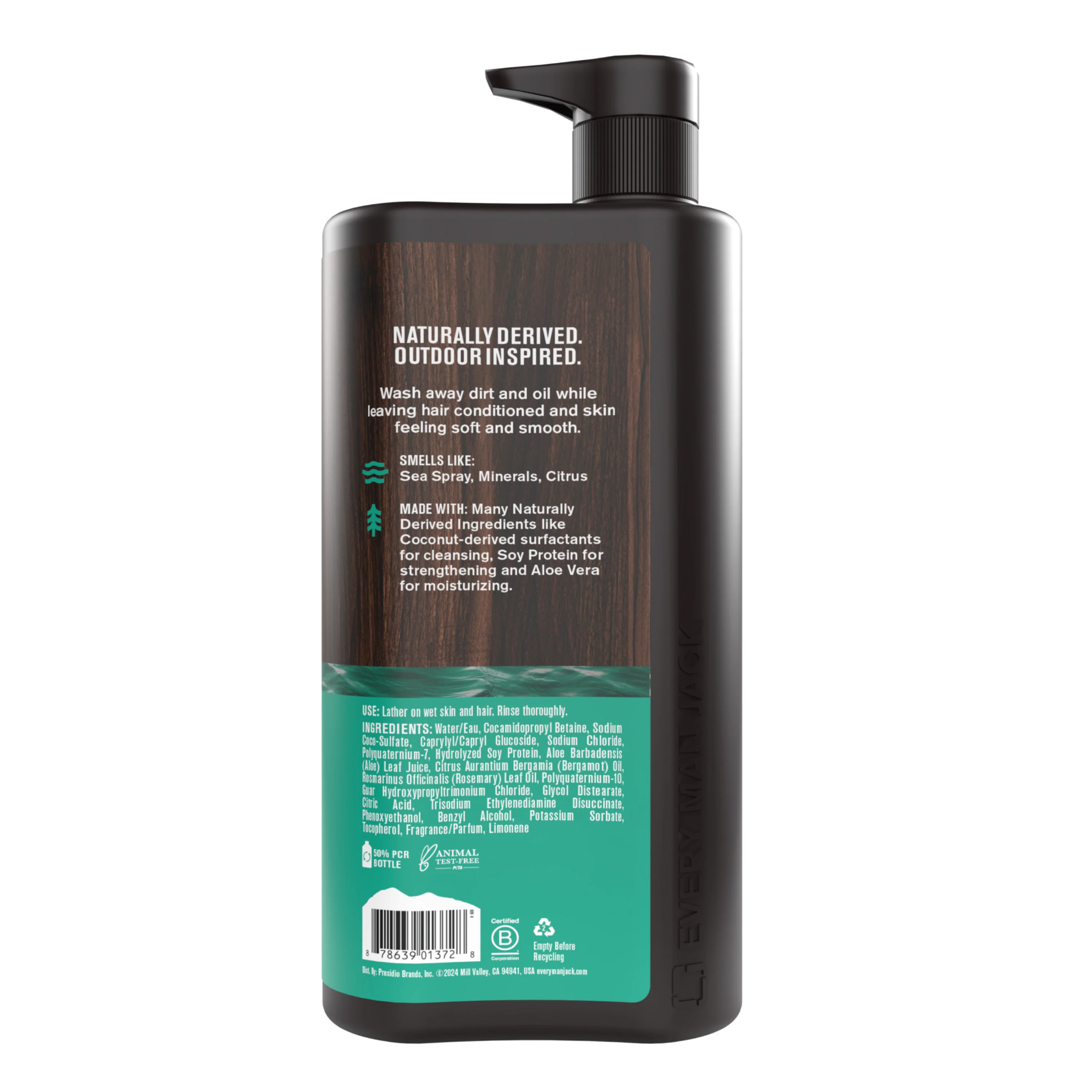 Hydrating Men's 3-in-1 Body Wash and Shampoo and Conditioner - Image 12