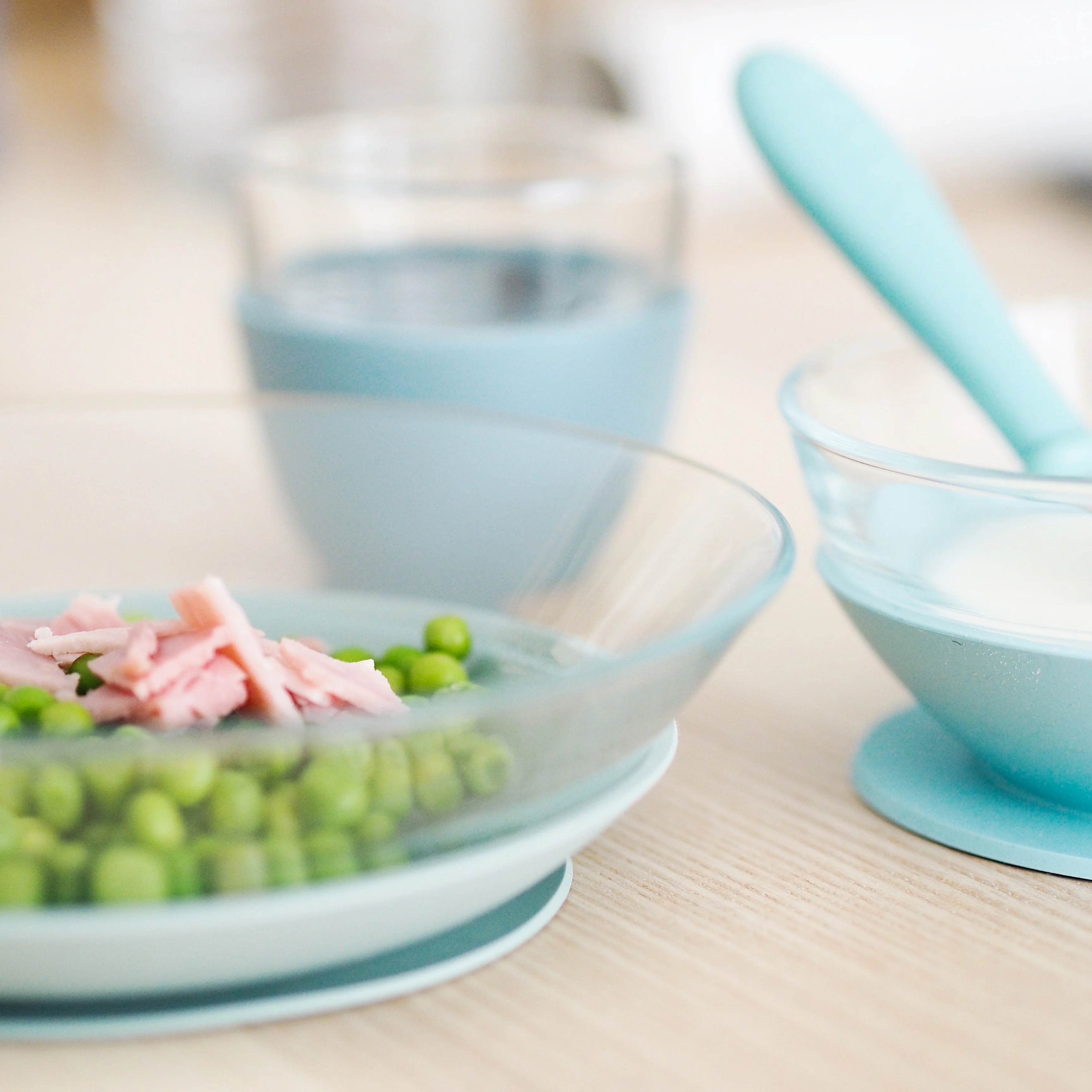 3-Piece Glass Suction Baby and Toddler Feeding Set - Image 5