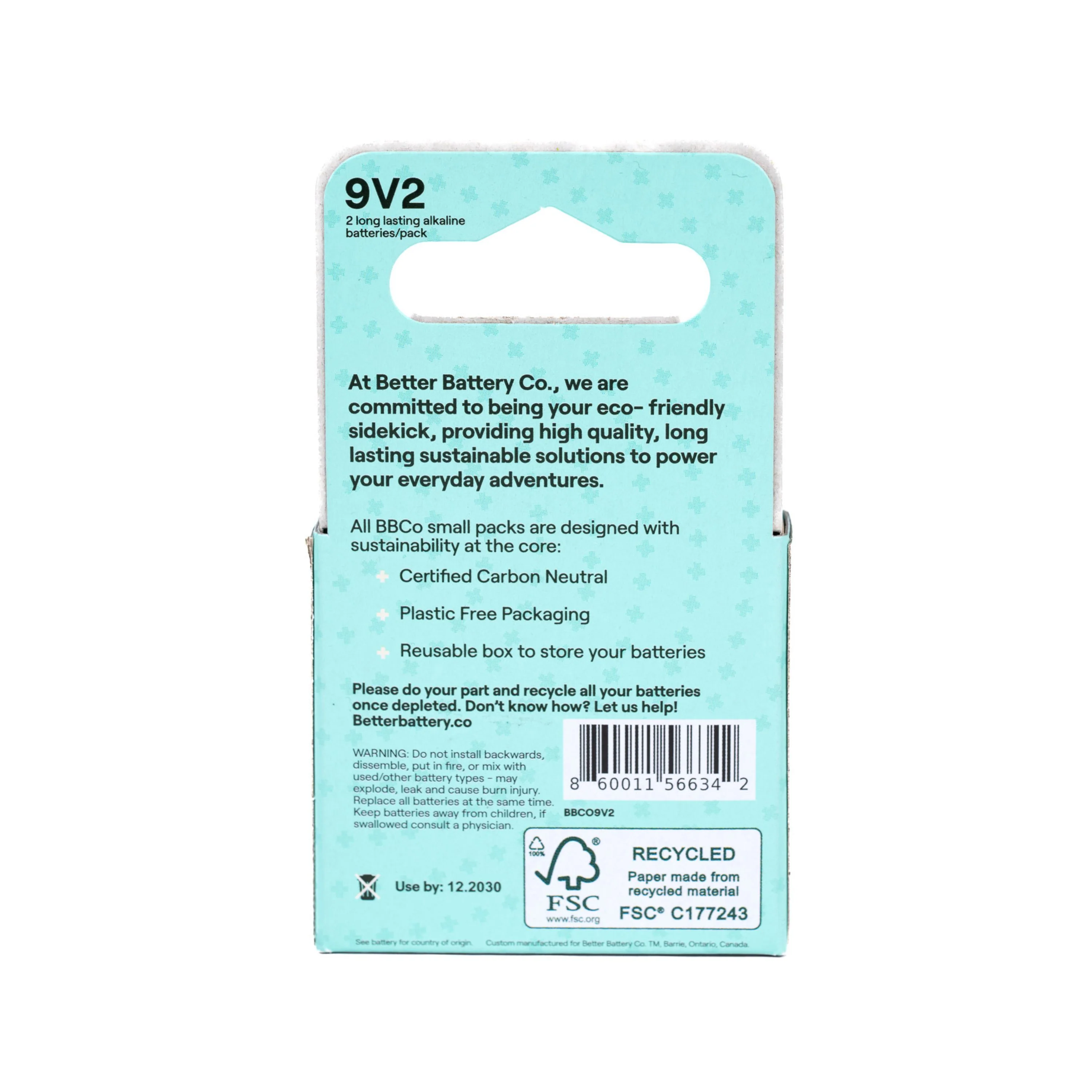9V Alkaline Batteries - Zero-Waste, Carbon-Neutral - Image 4
