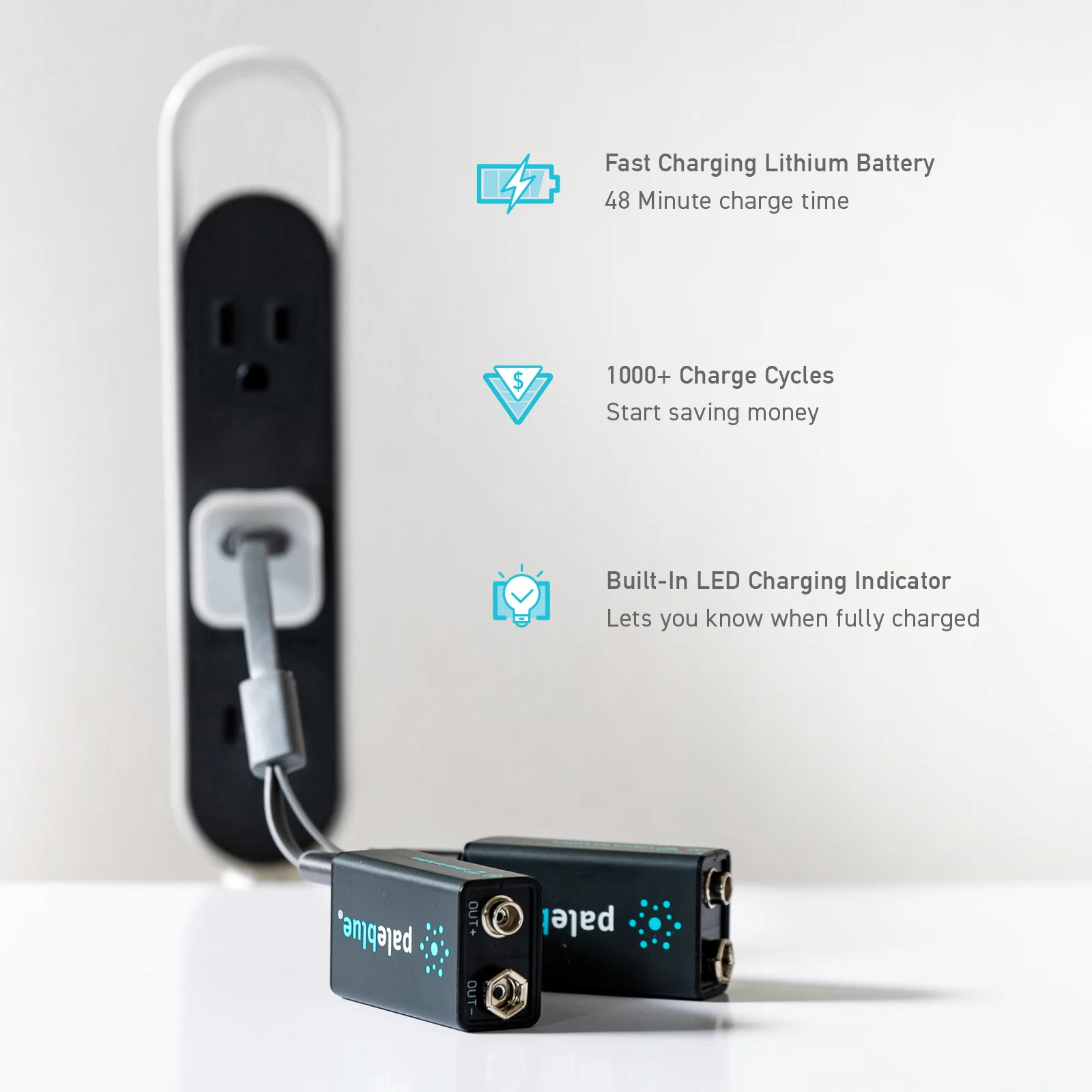 9V USB-C Li-ion Rechargeable Batteries - Image 6