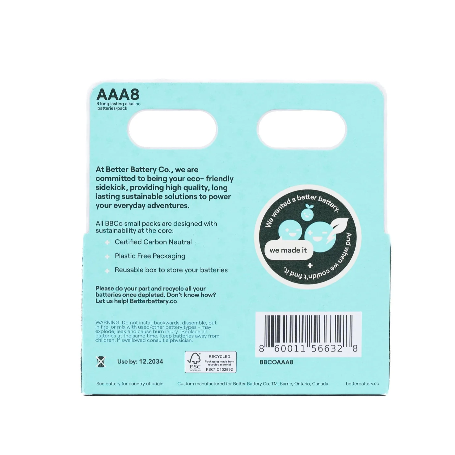 AAA Alkaline Batteries - Zero-Waste, Carbon-Neutral - Image 2
