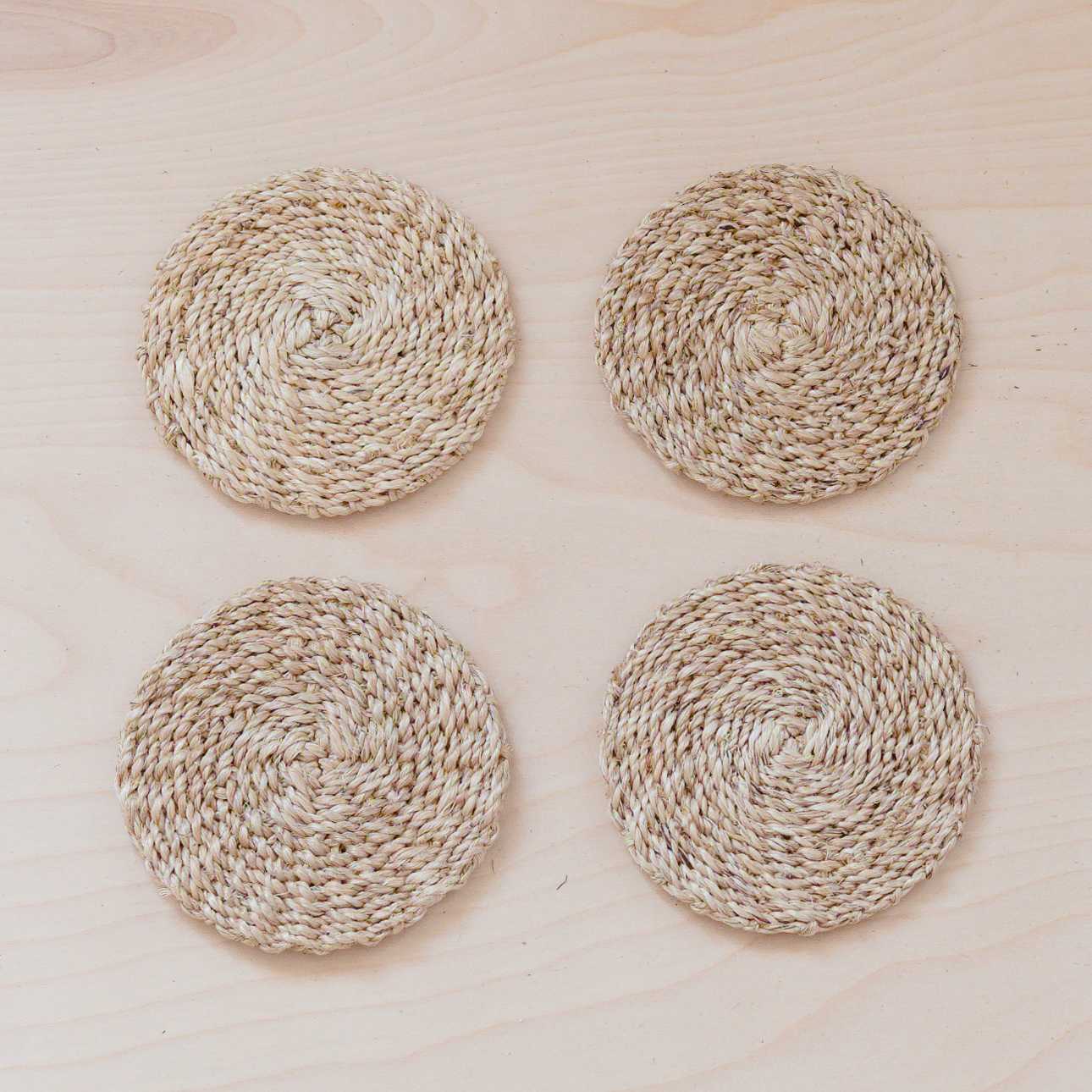 Abaca Coasters, set of 4 - Image 2