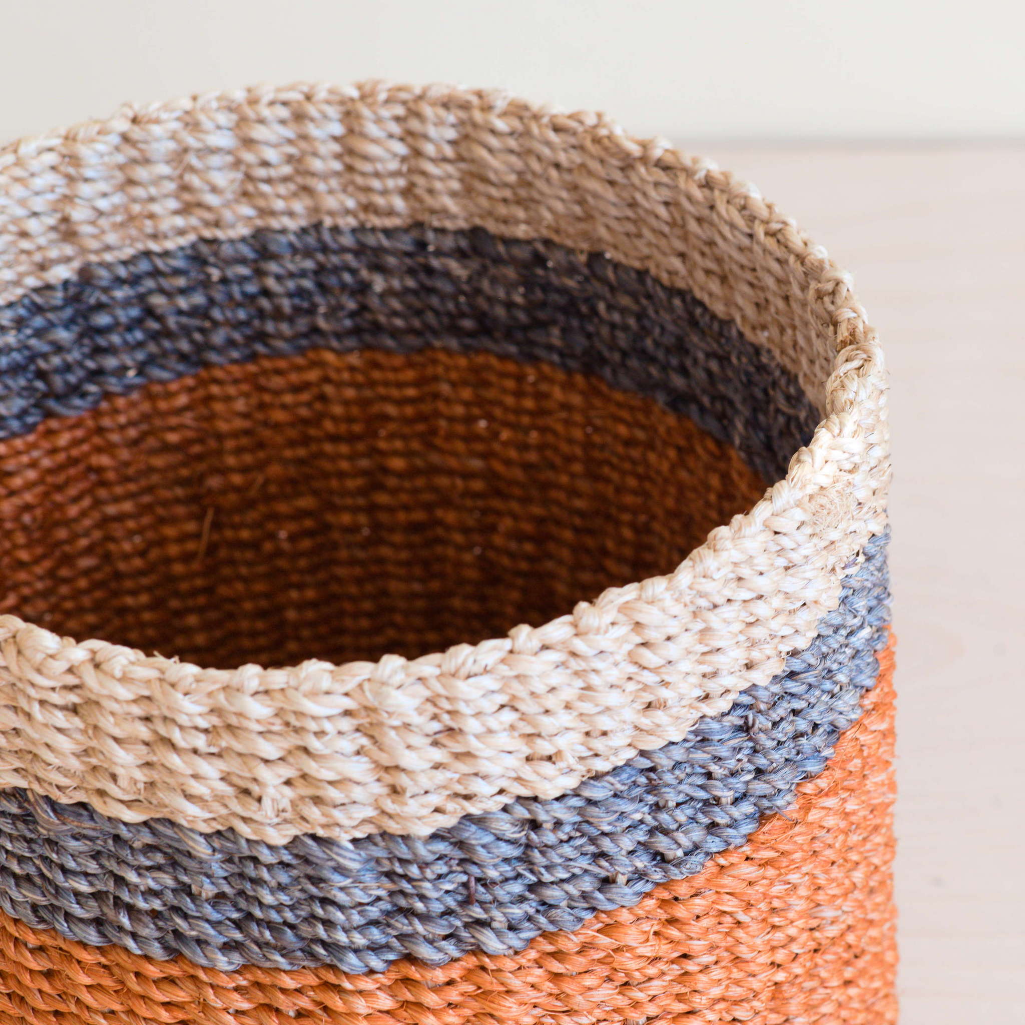 Abaca Cylinder Tabletop Basket - Image 5