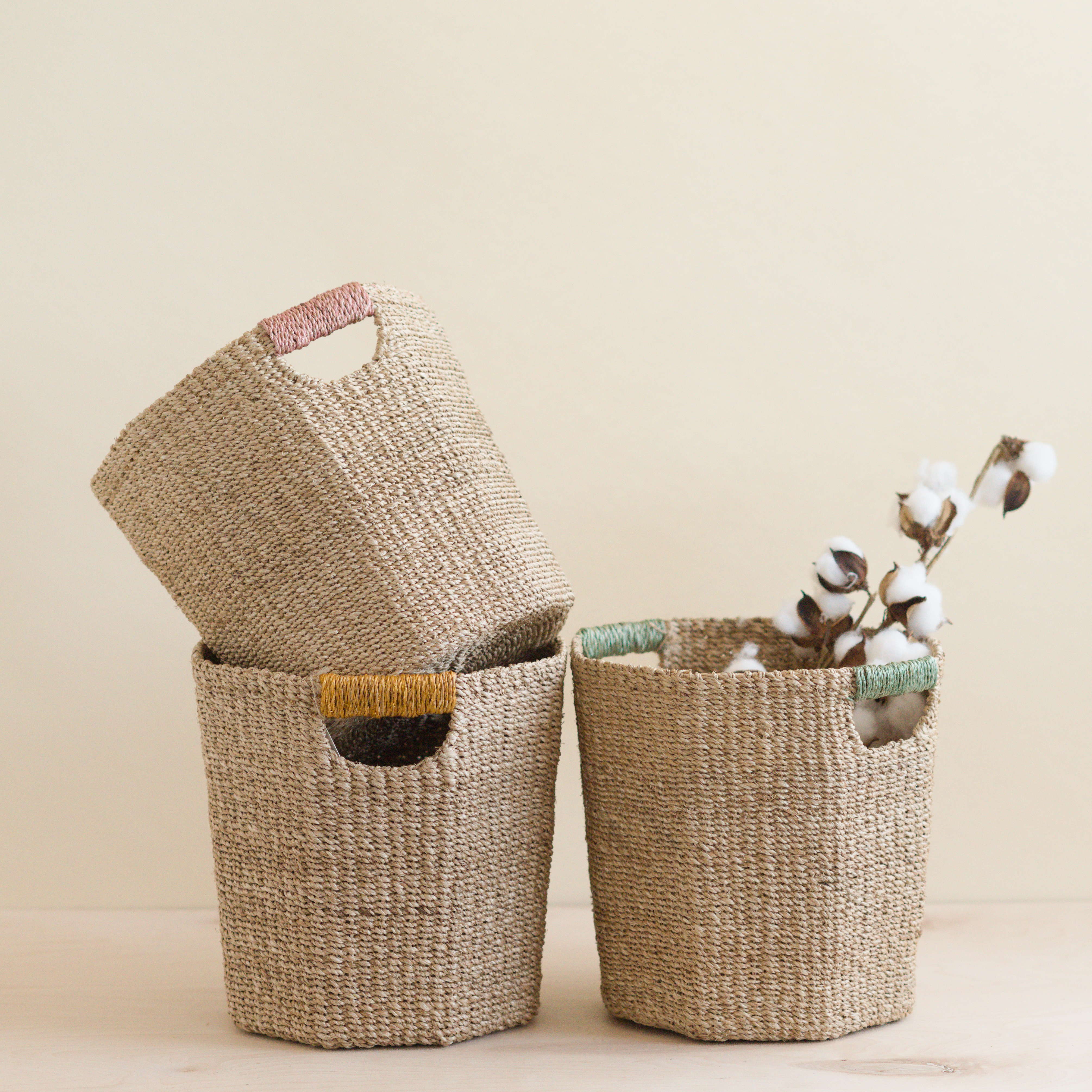Abaca Octagon Basket - Image 3