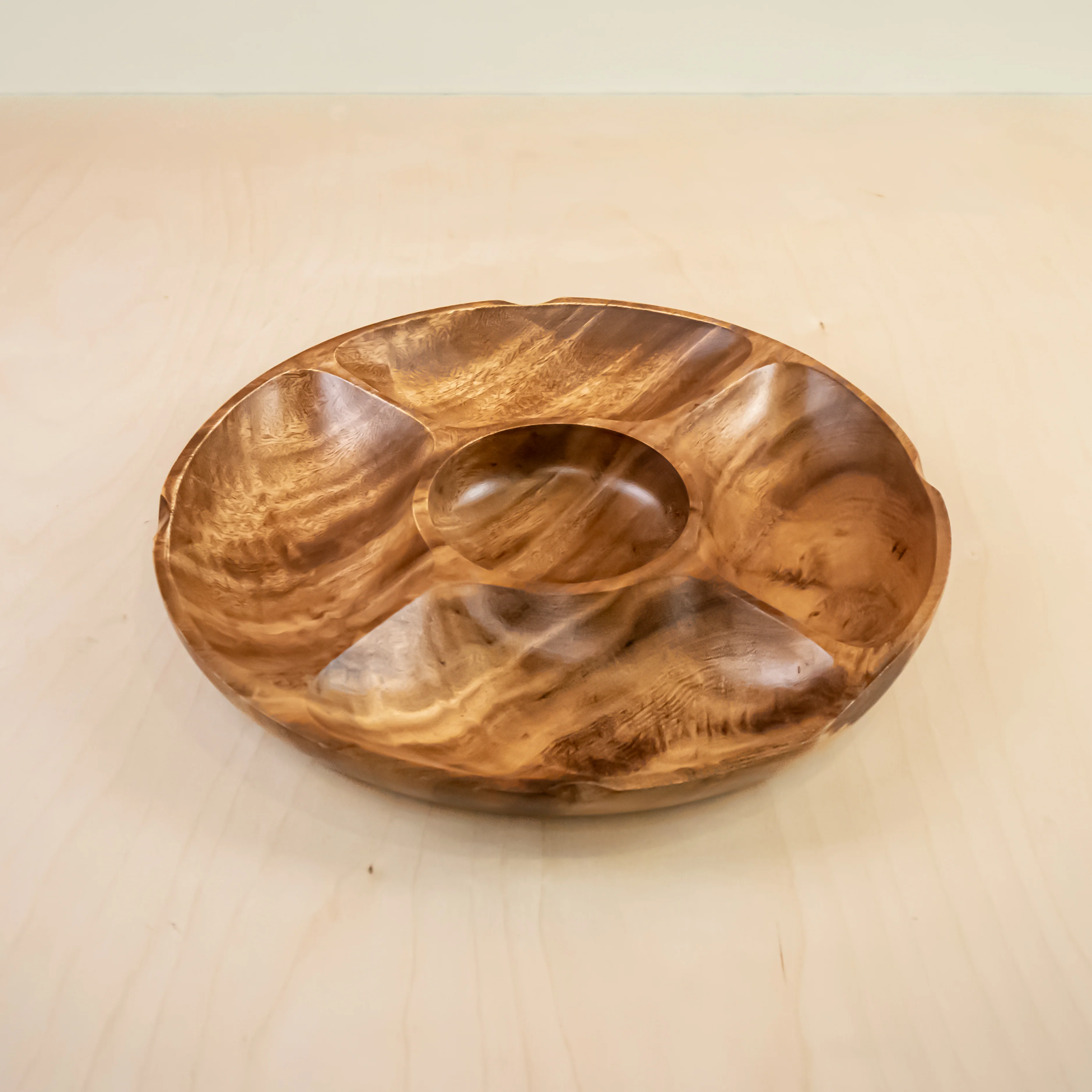 Acacia Serving Tray 5-Compartment - Image 3
