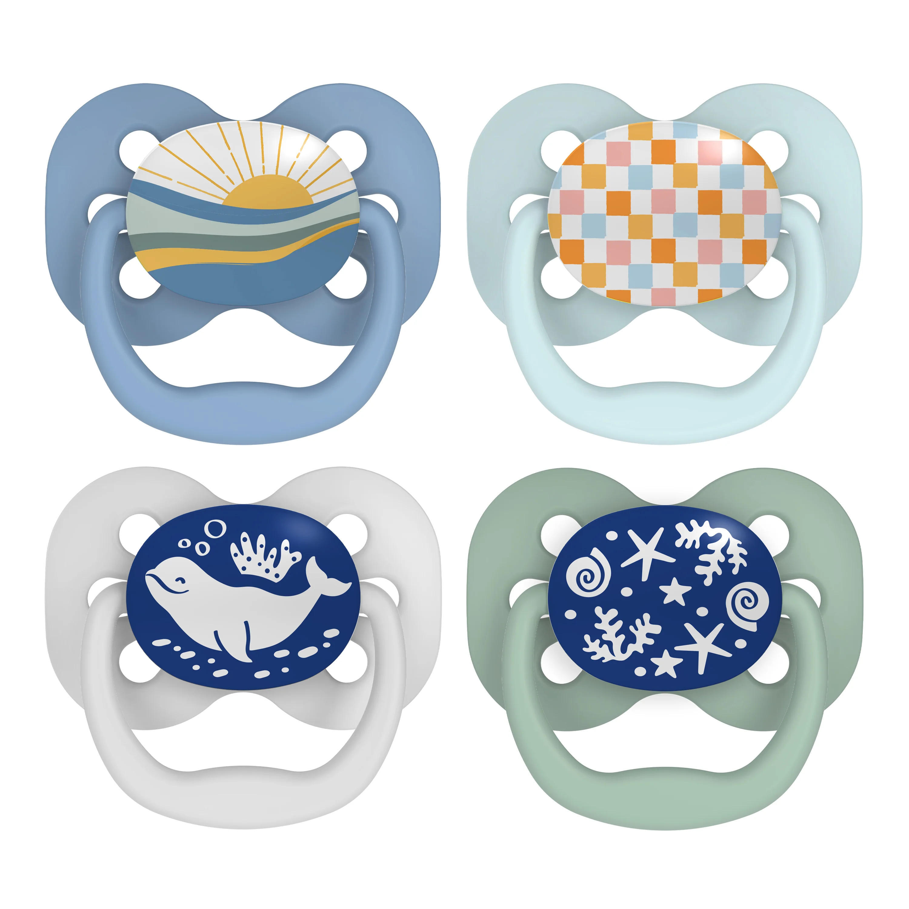 Advantage Glow-in-the-Dark Baby Pacifier, Stage 1, Fully Symmetrical Soother with Soft Silicone Bulb - Image 8