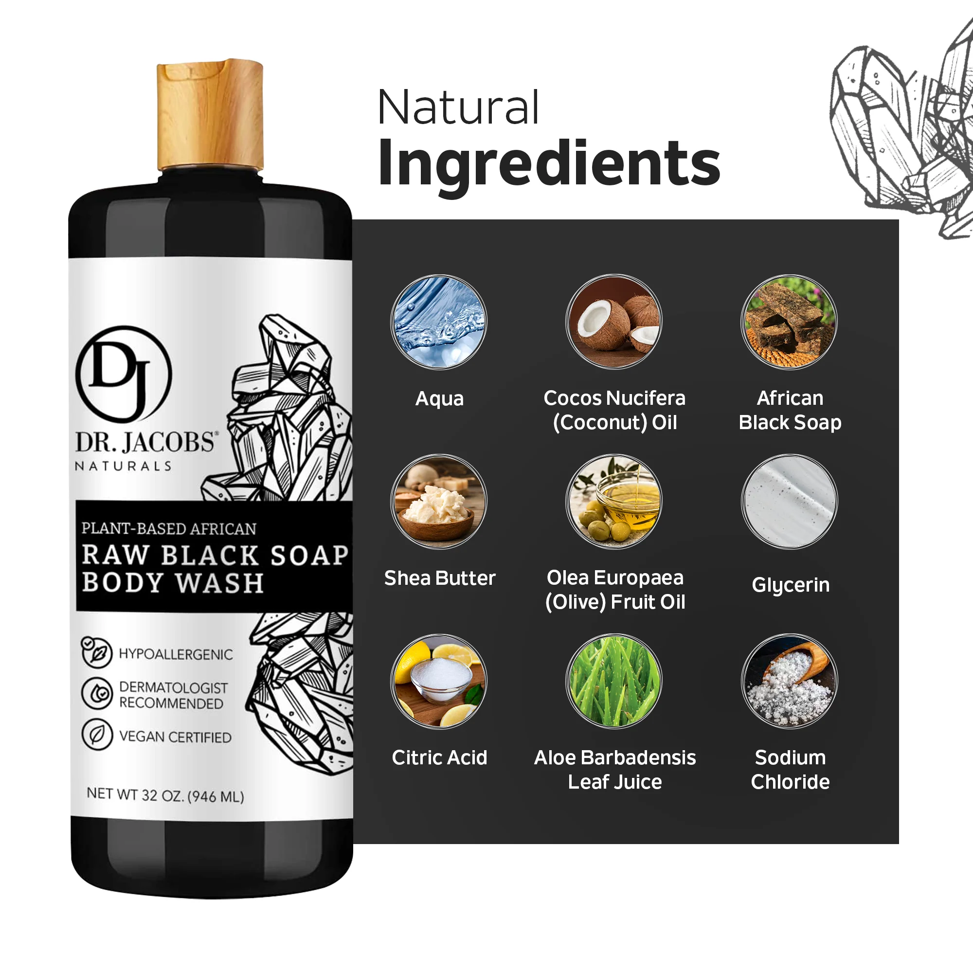 African Black Soap Body Wash - Image 10