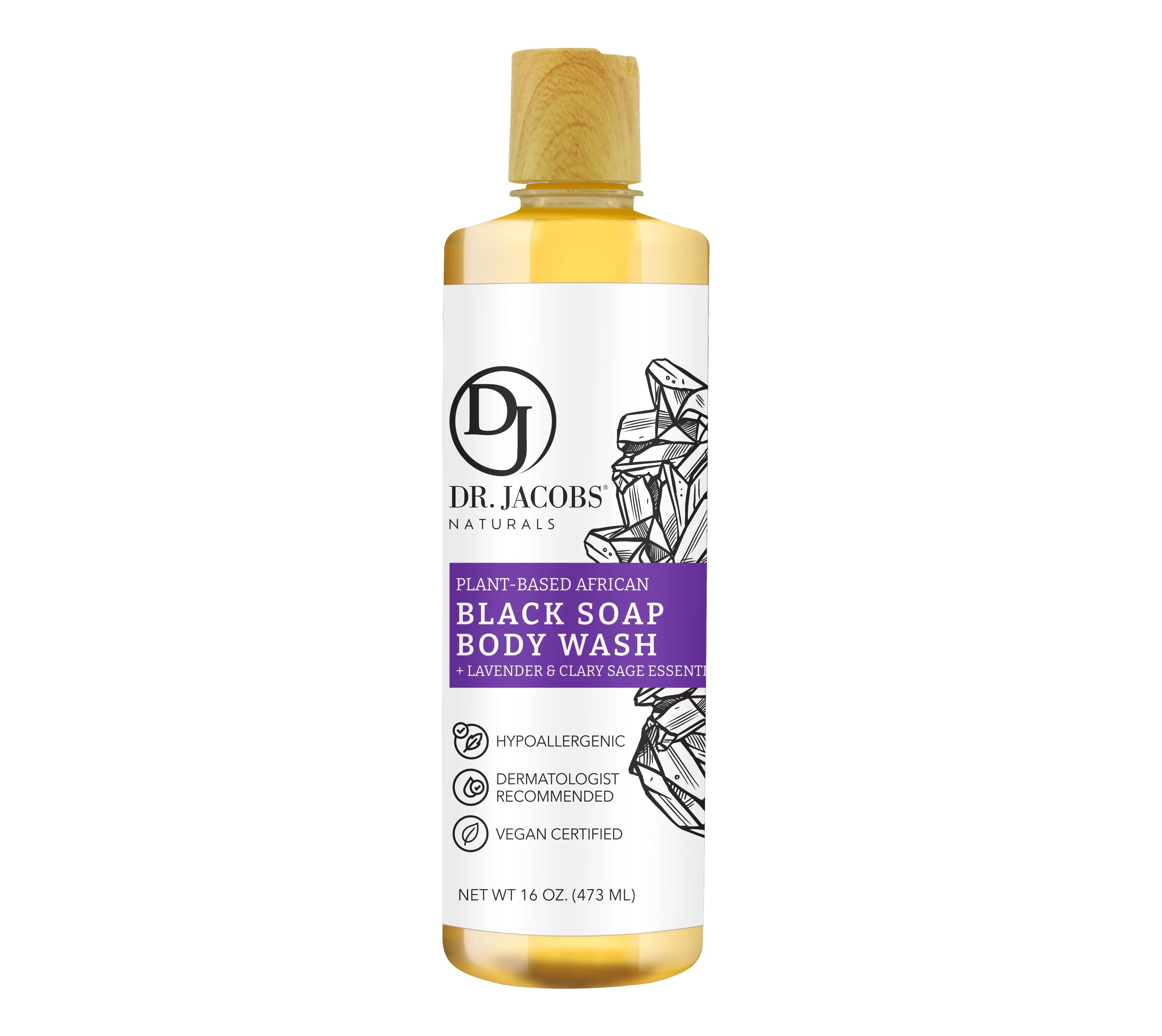 African Black Soap Body Wash - Image 2