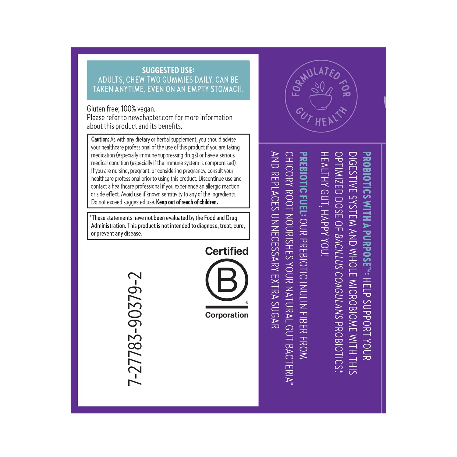 All-Flora Probiotic + Prebiotic Gummies, Raspberry Flavored - Image 3