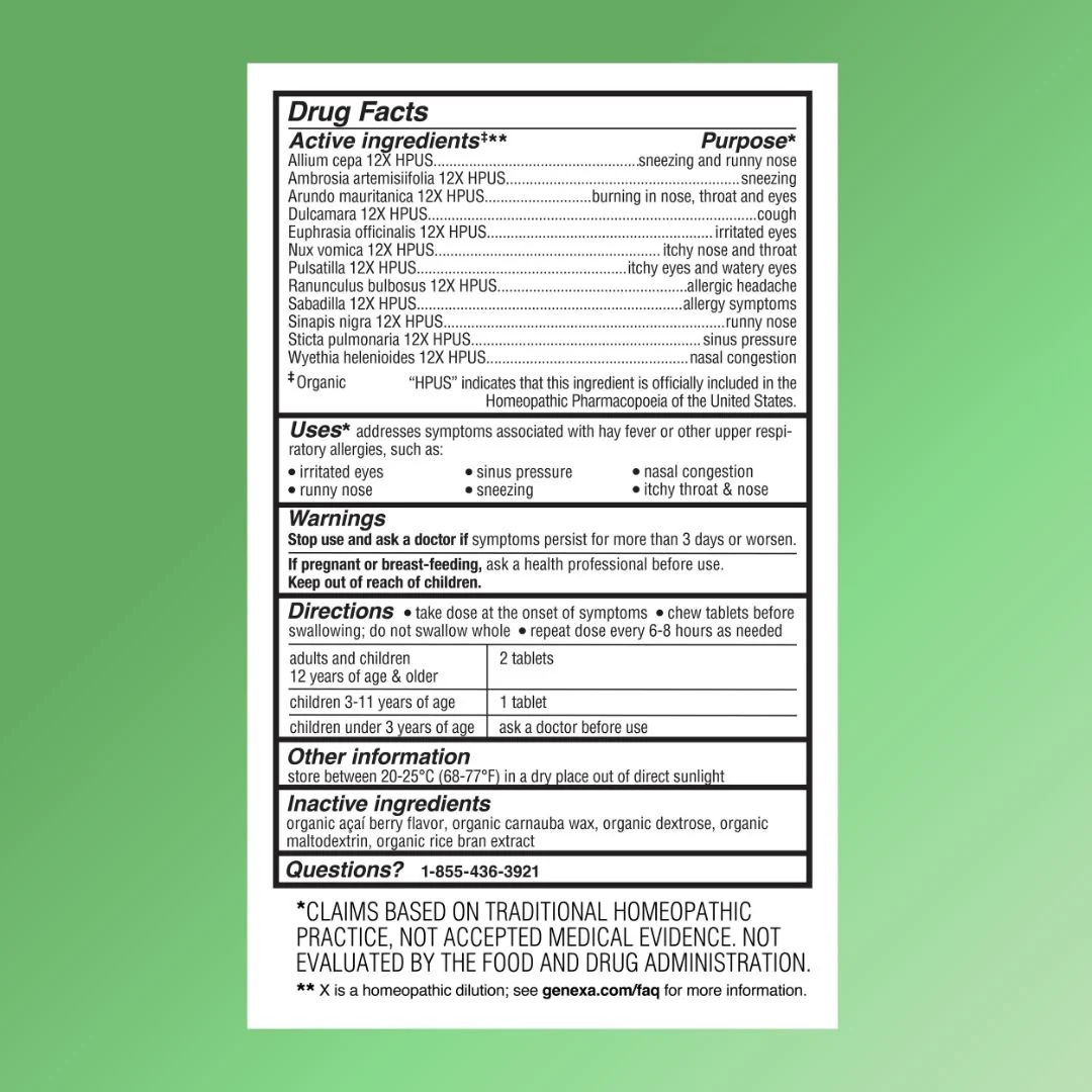 Adult Allergy Care Chewable Tablets - Non-Drowsy - Image 2