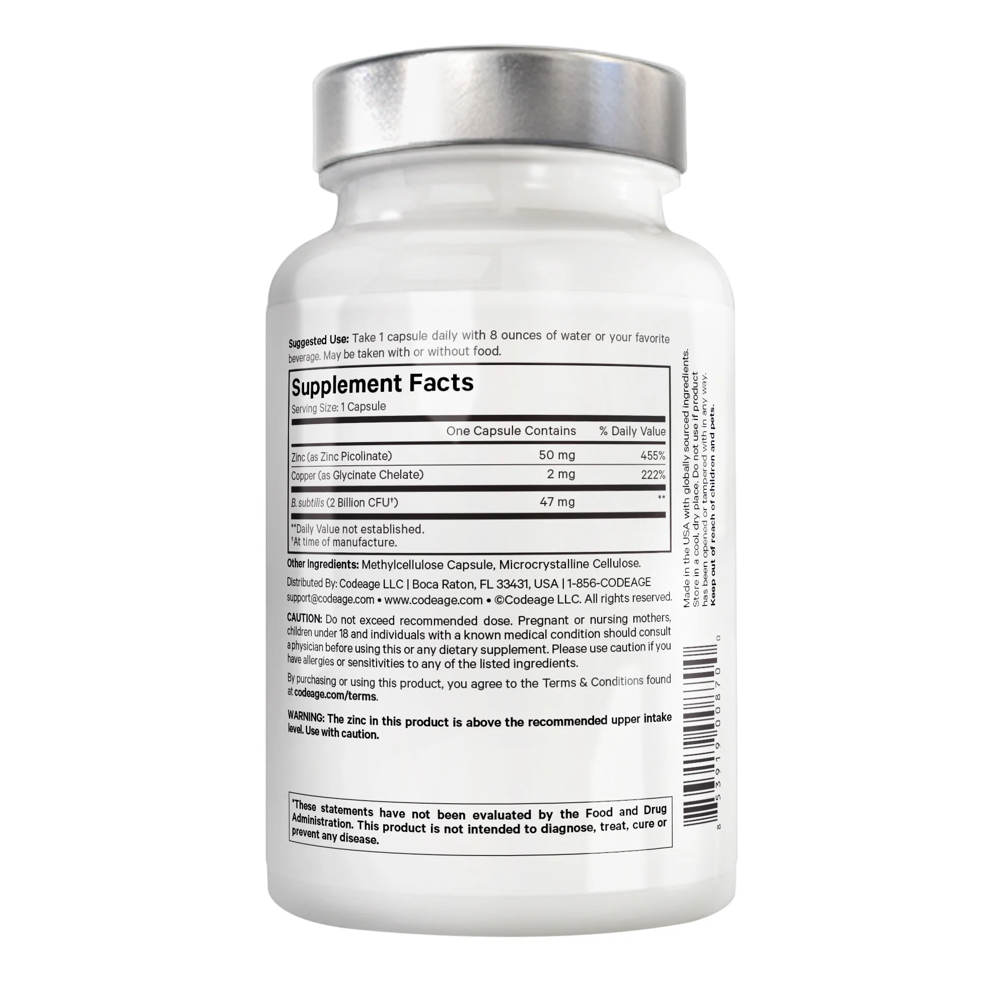 Amen Zinc Copper with Probiotics - Image 2