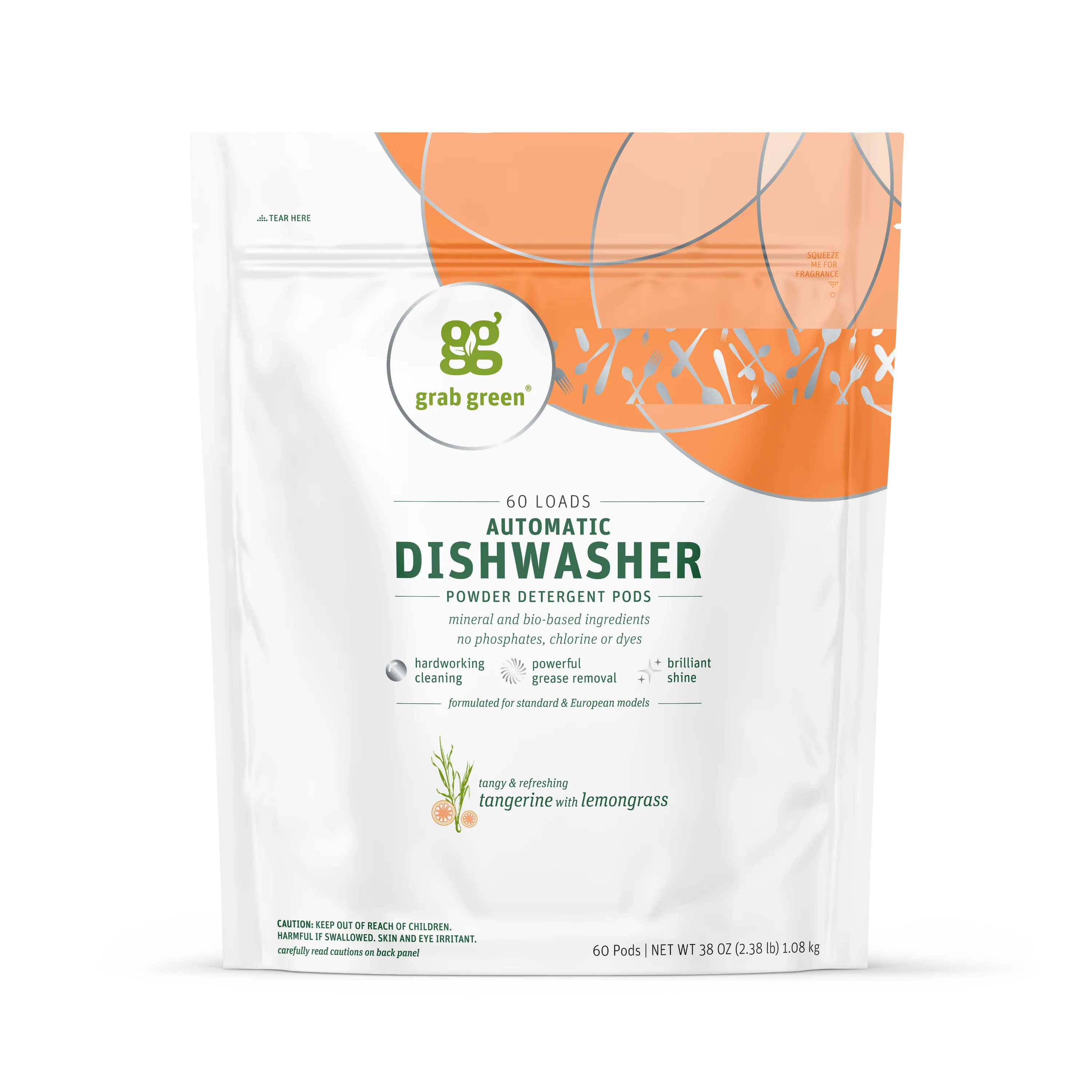 Automatic Dishwasher Detergent Pods - Tangerine with Lemongrass - Image 6