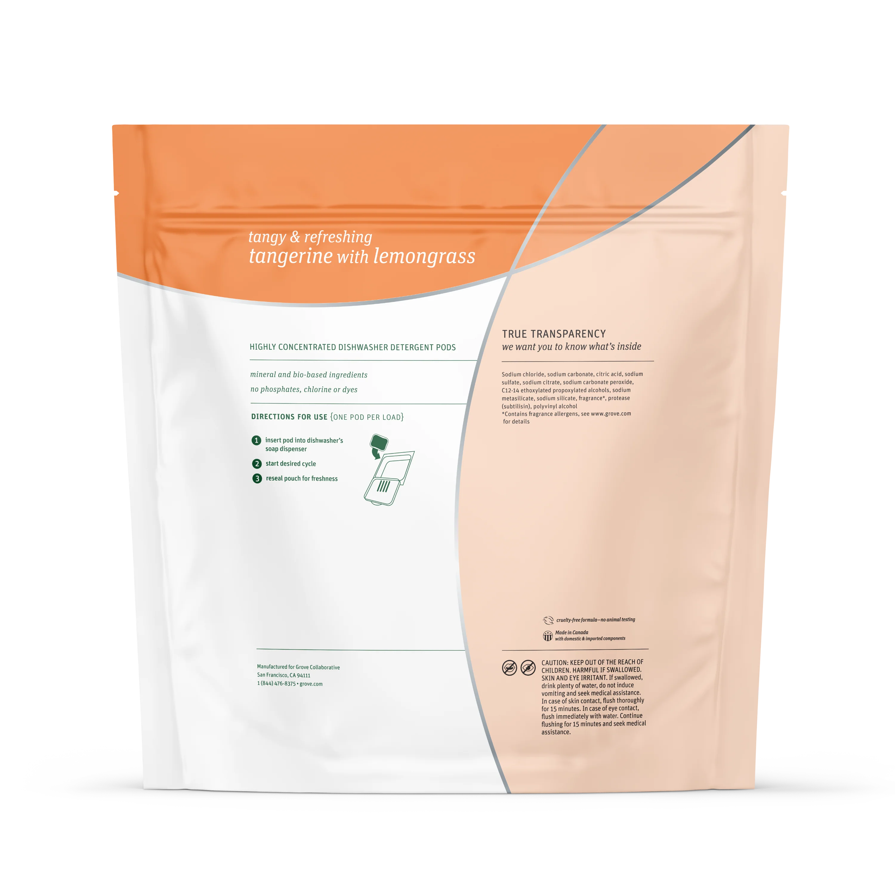 Automatic Dishwasher Detergent Pods - Tangerine with Lemongrass - Image 9