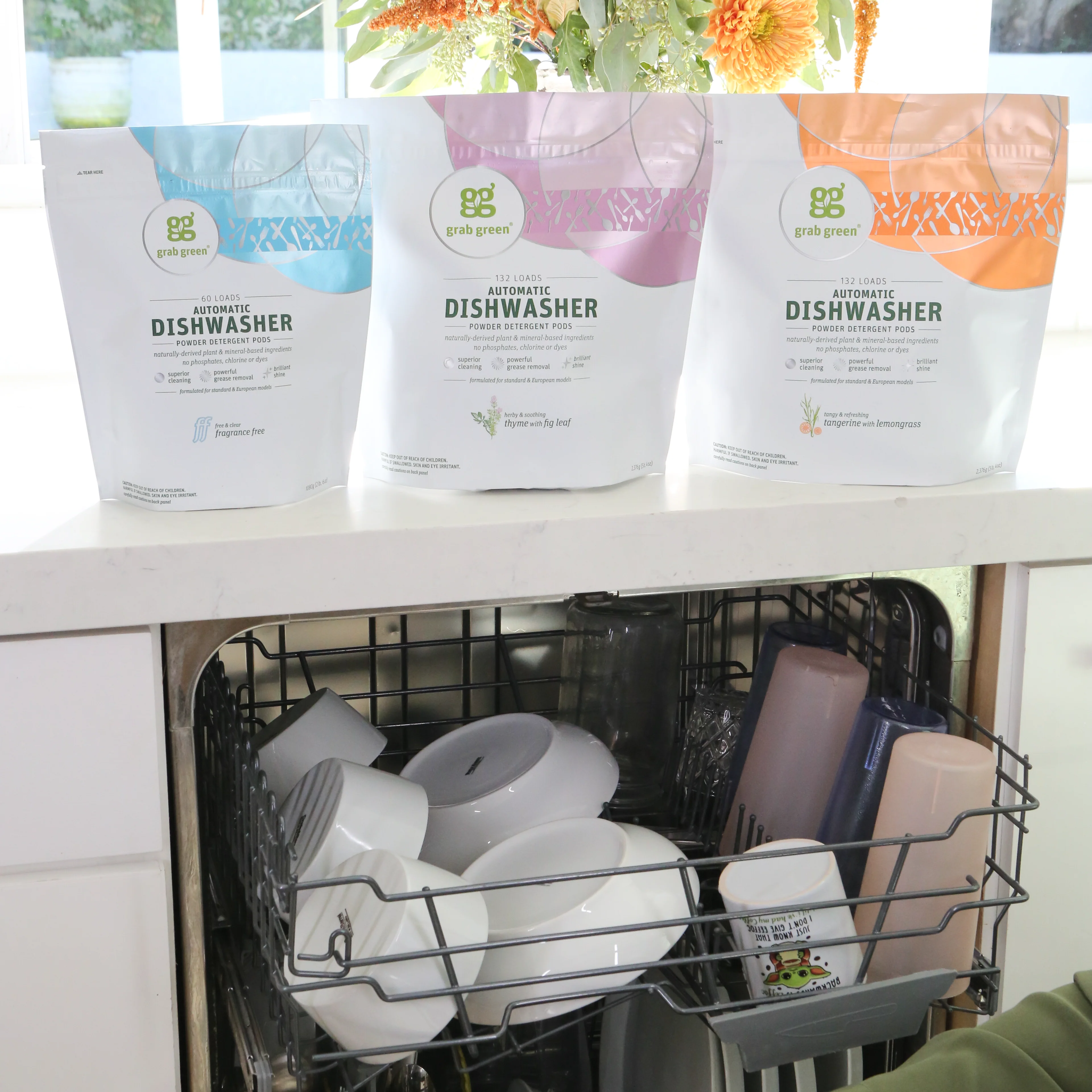 Automatic Dishwasher Detergent Pods - Tangerine with Lemongrass - Image 3