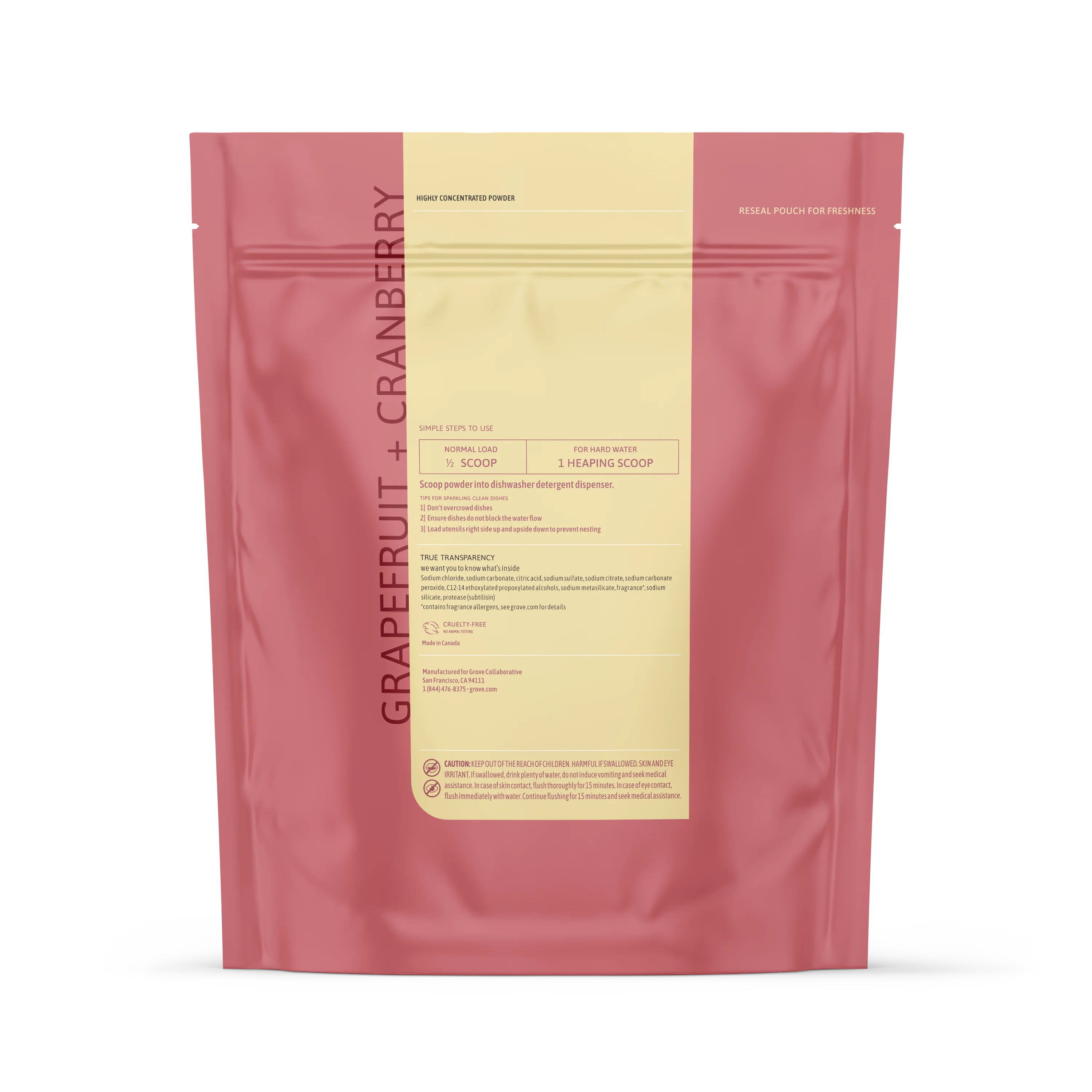 Automatic Dishwashing Detergent Powder - Grapefruit with Cranberry - Image 2