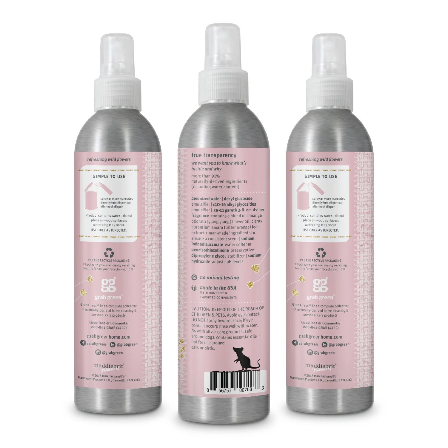 Baby Diaper Pail Odor Removal Spray - Image 2