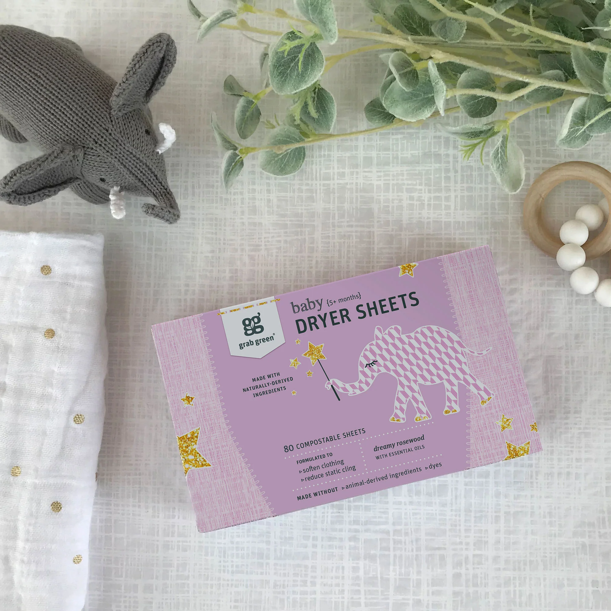 Baby Dryer Sheets (5+ Months) - Rosewood - Image 5