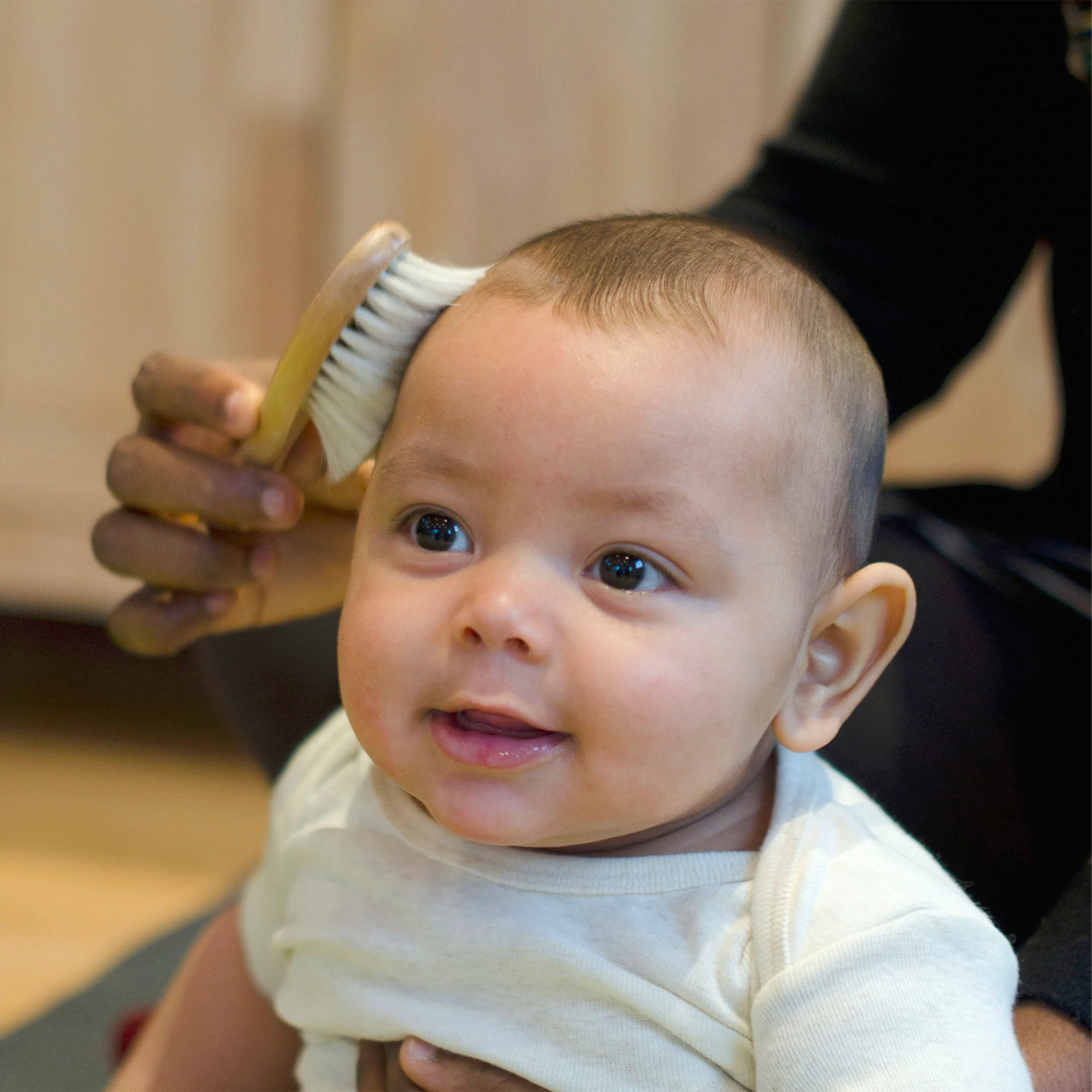 Baby Goat-Hair Brush & Comb Set for Baby's Delicate Scalp - Image 2