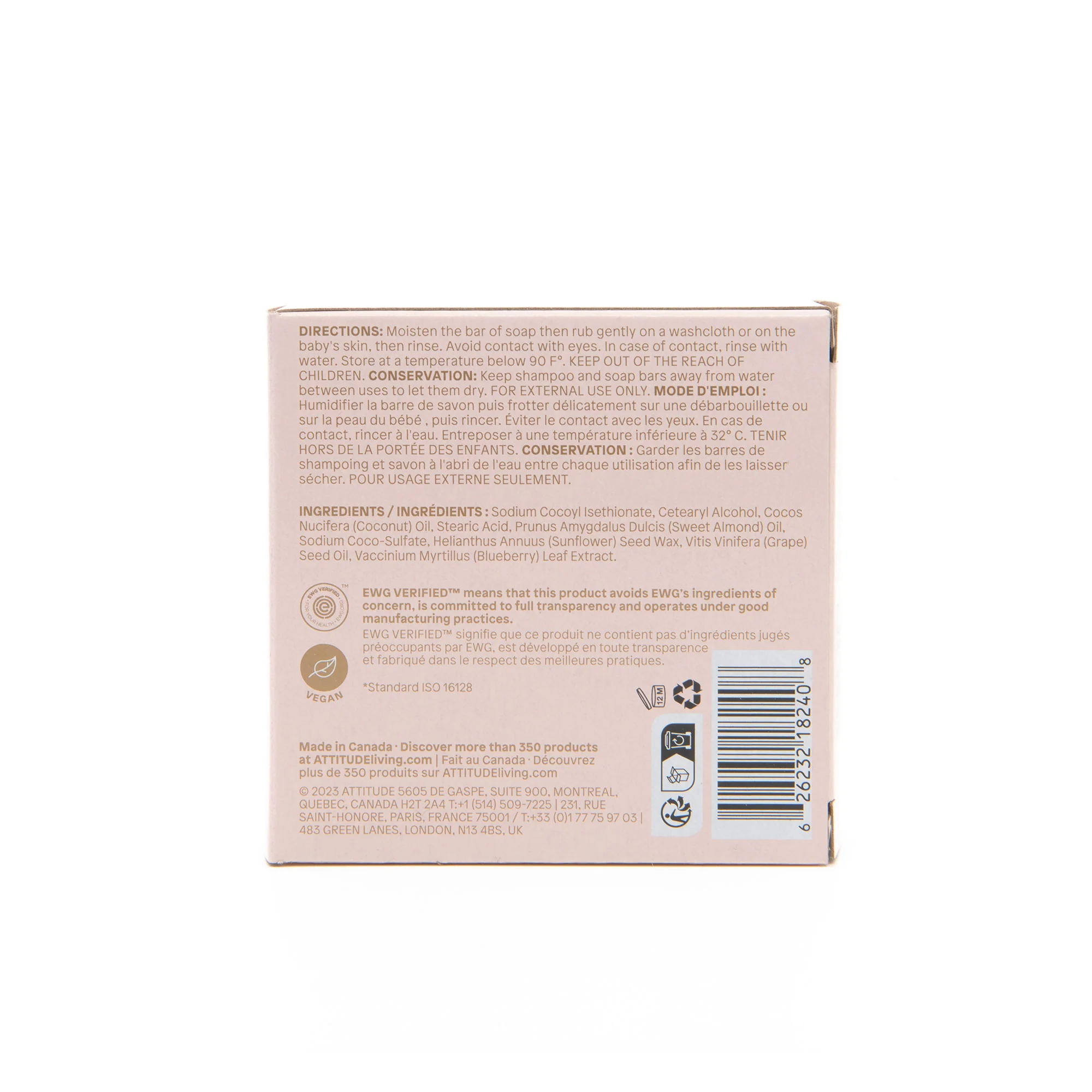 baby leaves Shampoo and Body Soap Bar - Image 2