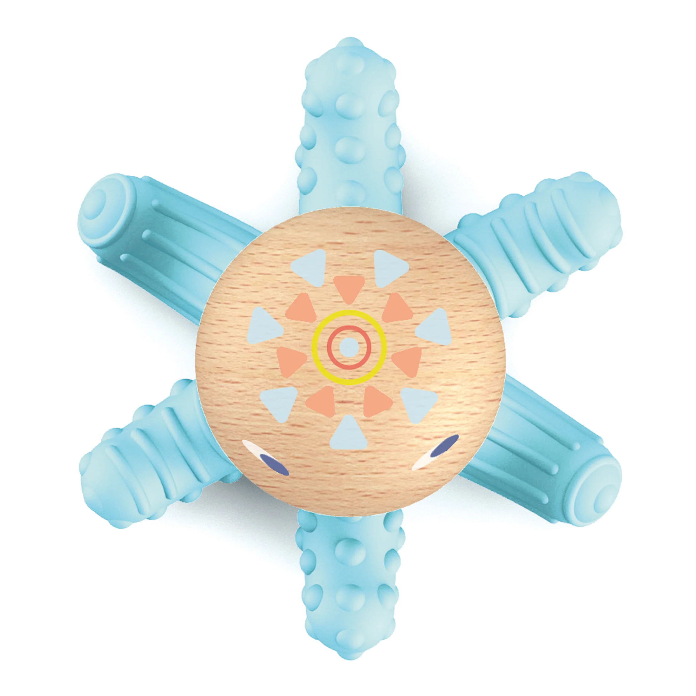 BabySquidi Infant Teether made with FSC® Certified Wood , 0+ Months - Image 3