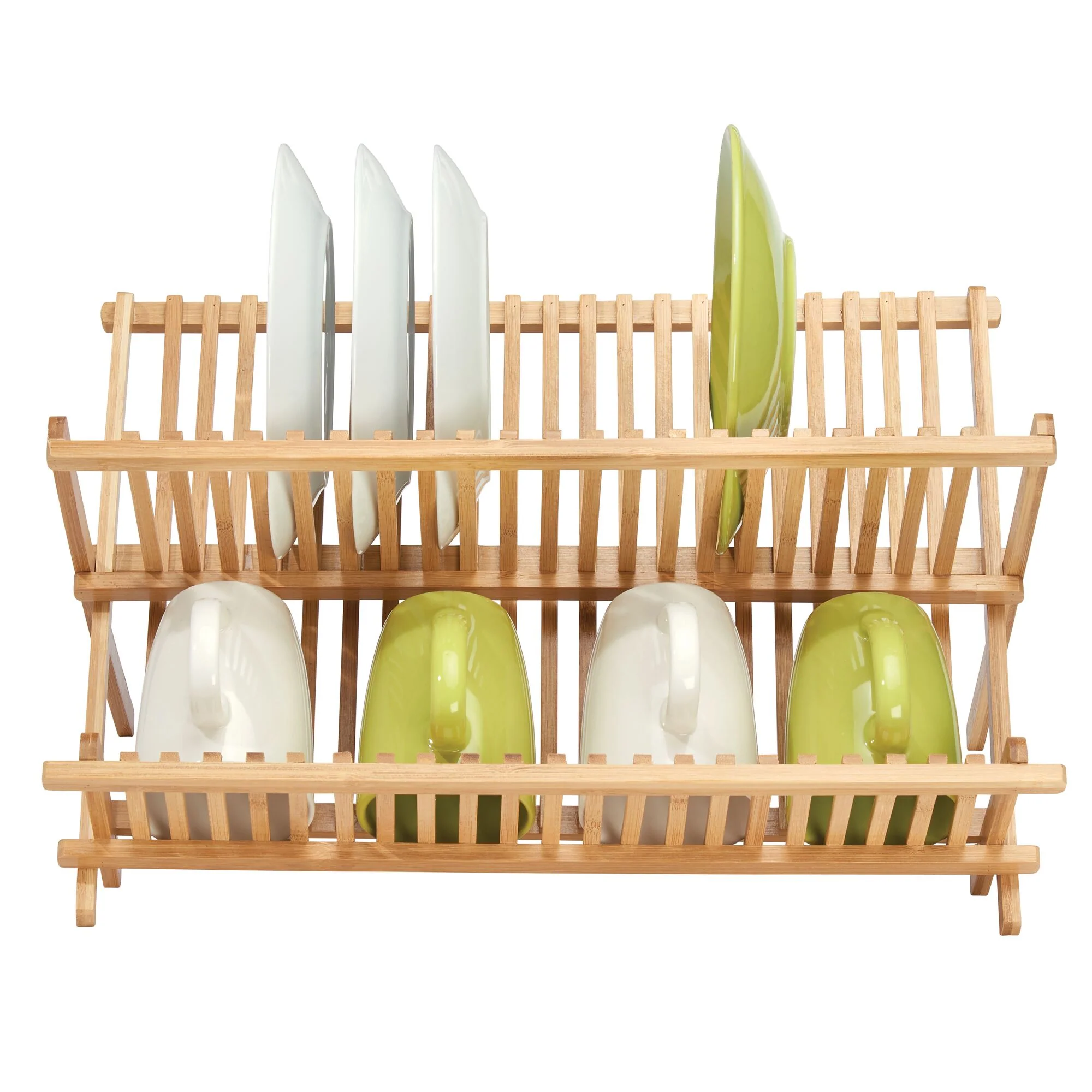 Bamboo Folding Collapsible Dish Drying Rack - Image 5