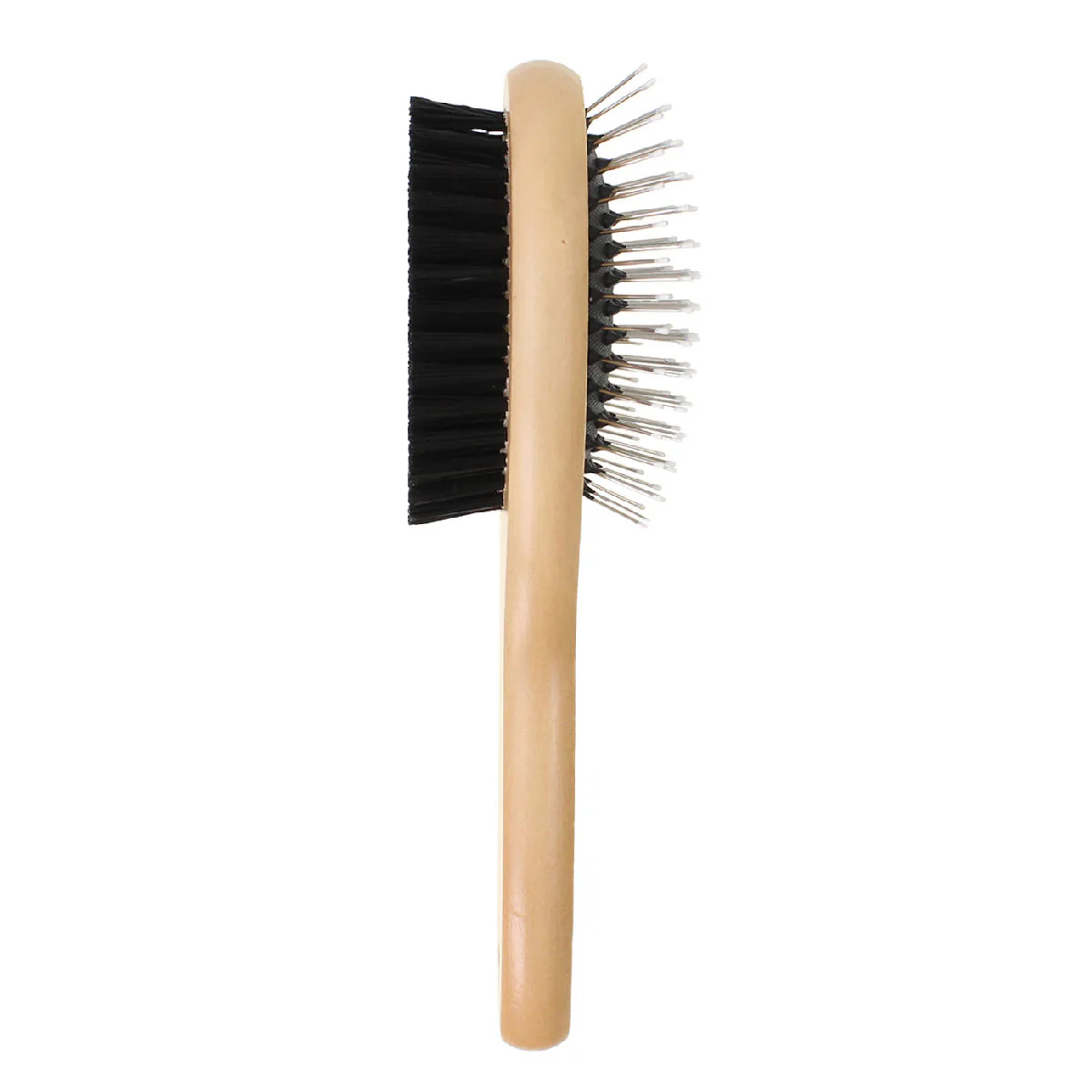 Bamboo Grooming Brush for Pets - Double Sided Combo Brush - Image 2