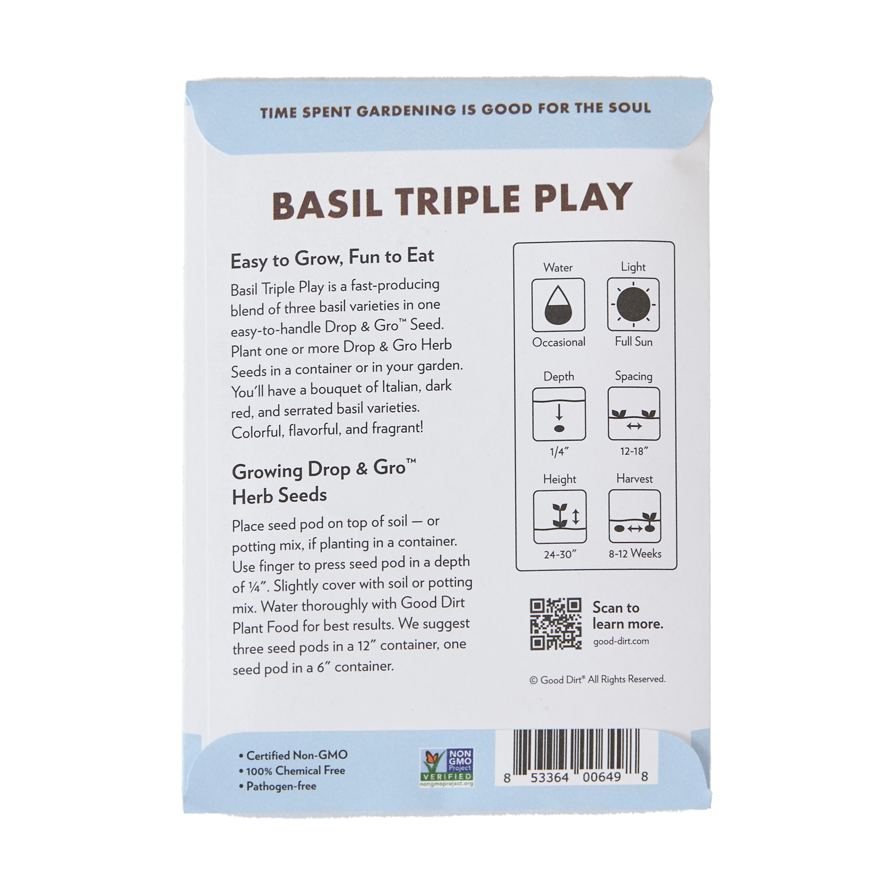 Drop & Gro Basil Seed Pods – Triple Variety Herb Garden Grow Kit - Image 2