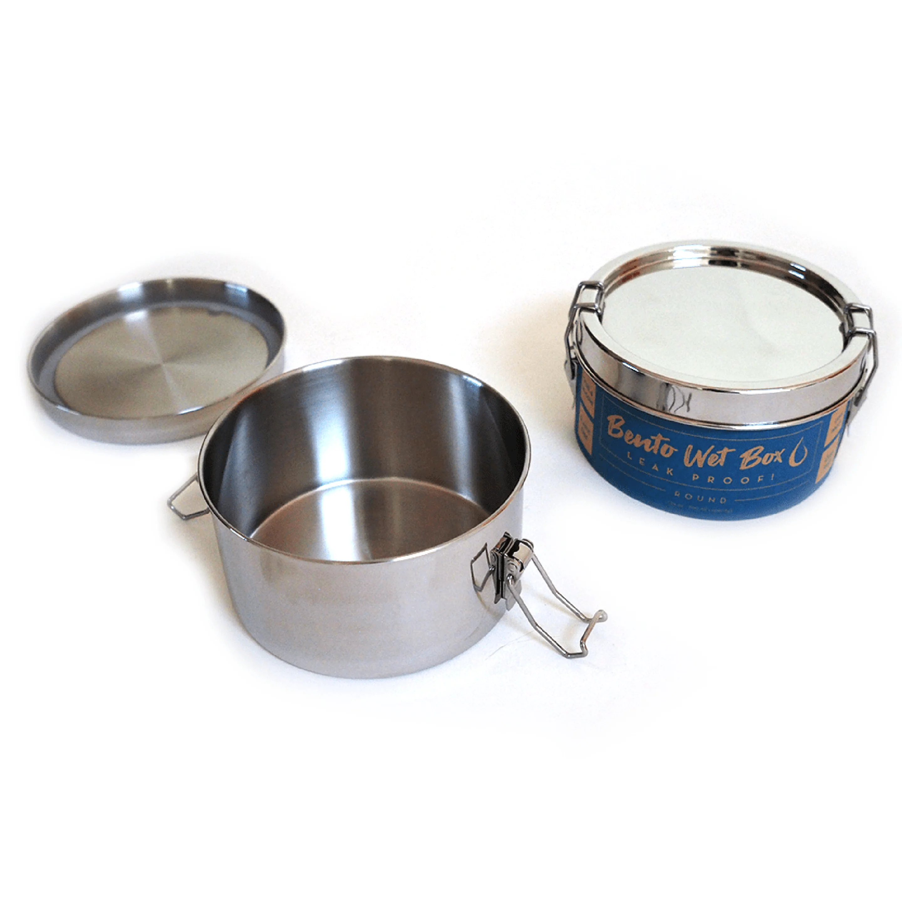 Bento Wet Box™ Stainless Steel Food Container - Large Round - Image 6