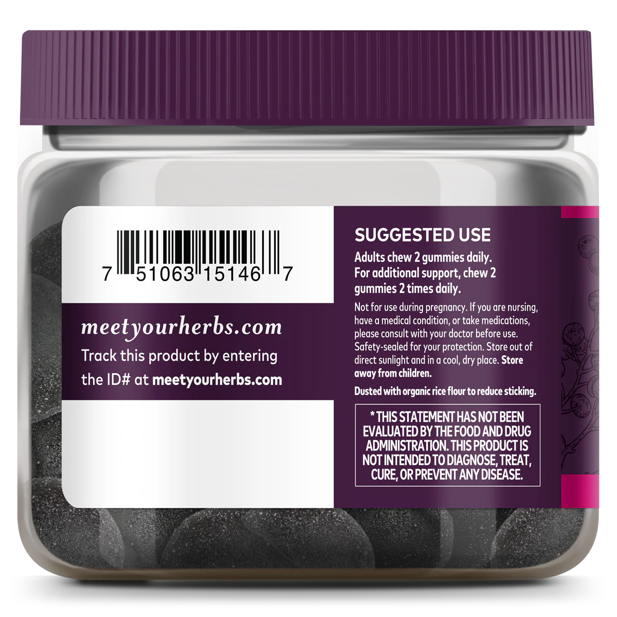 Black Elderberry Extra Strength Gummies - Image 3