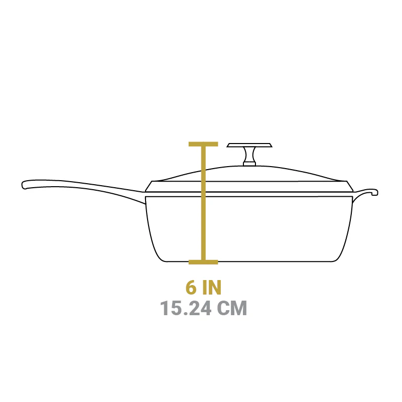 Blacklock Cast Iron Deep Skillet With Lid - Triple Seasoned, Lightweight - Image 12