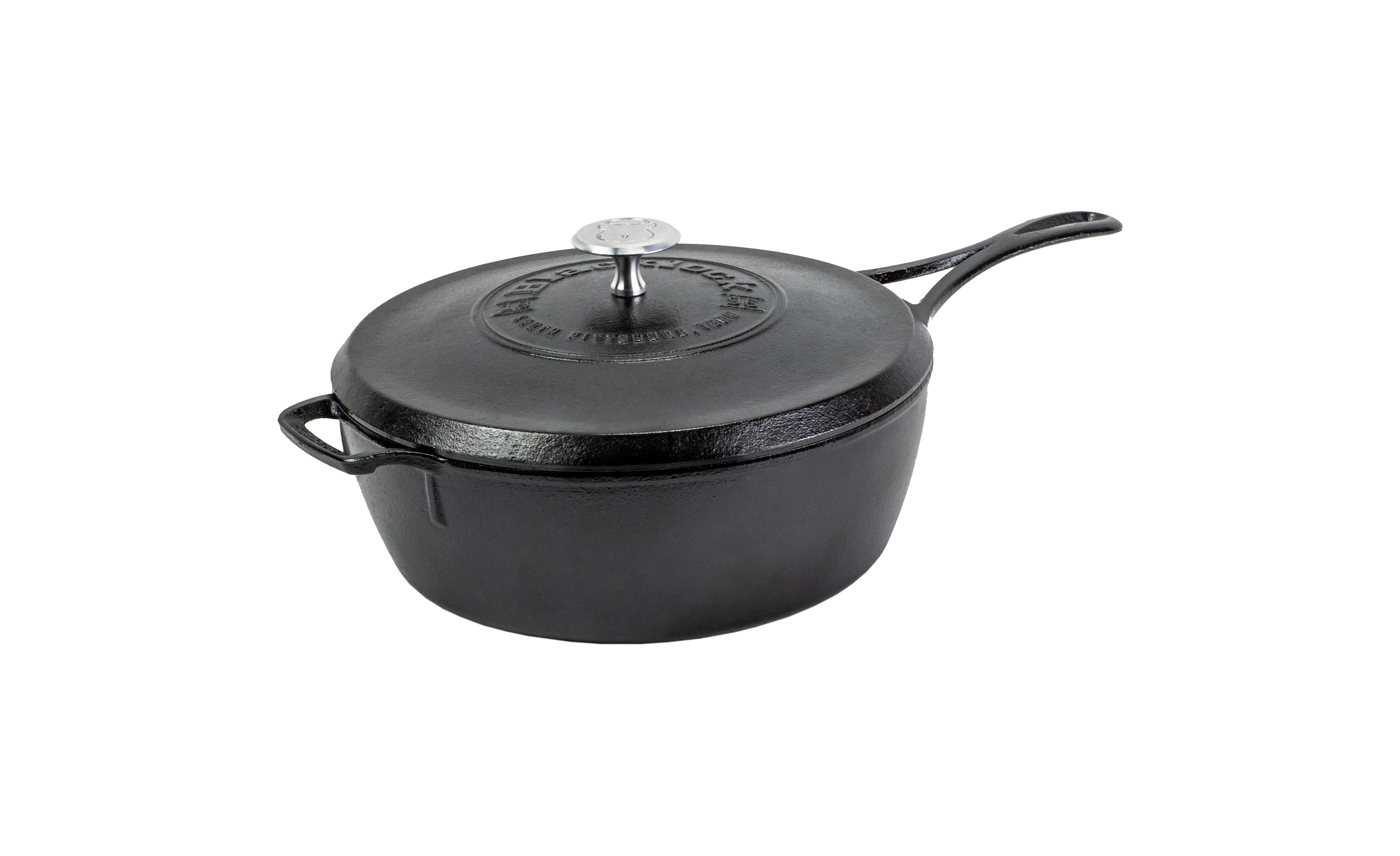 Blacklock Cast Iron Deep Skillet With Lid - Triple Seasoned, Lightweight - Image 3