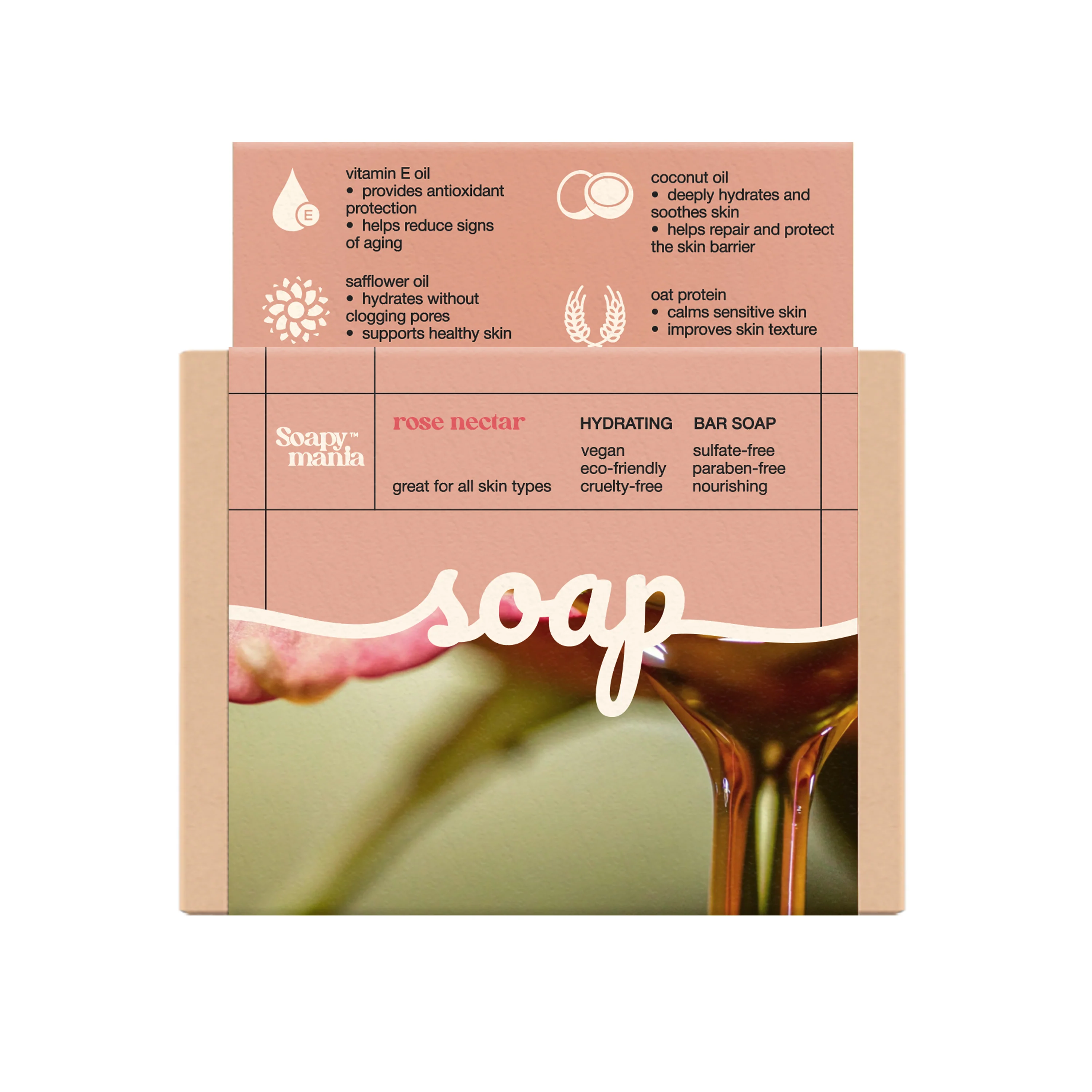 Rose Nectar Hydrating Bar Soap - Image 5